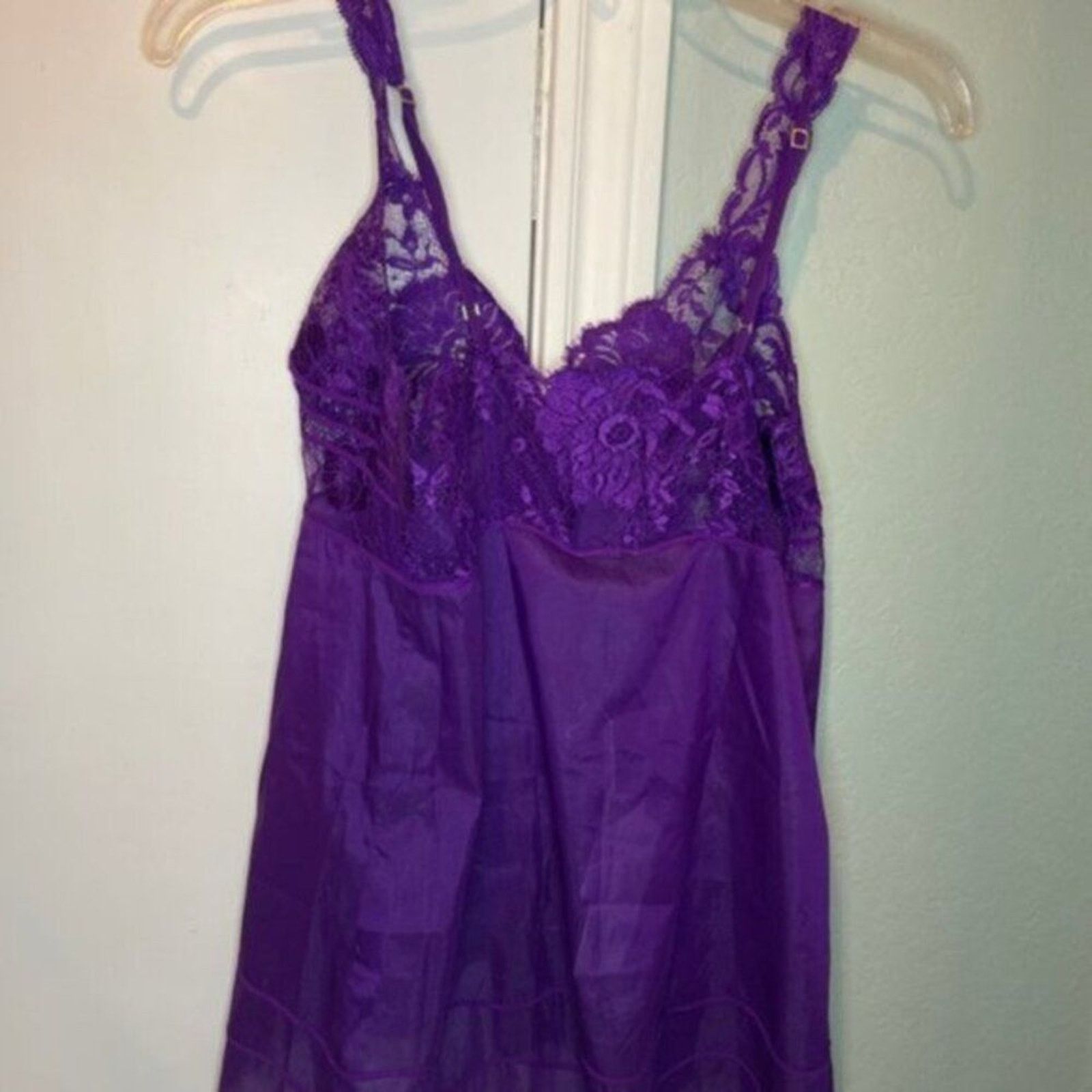 La Perla La Perla Lace trimmed silk blend camisole violet M Size M / US 6-8 / IT 42-44 - 9 Thumbnail