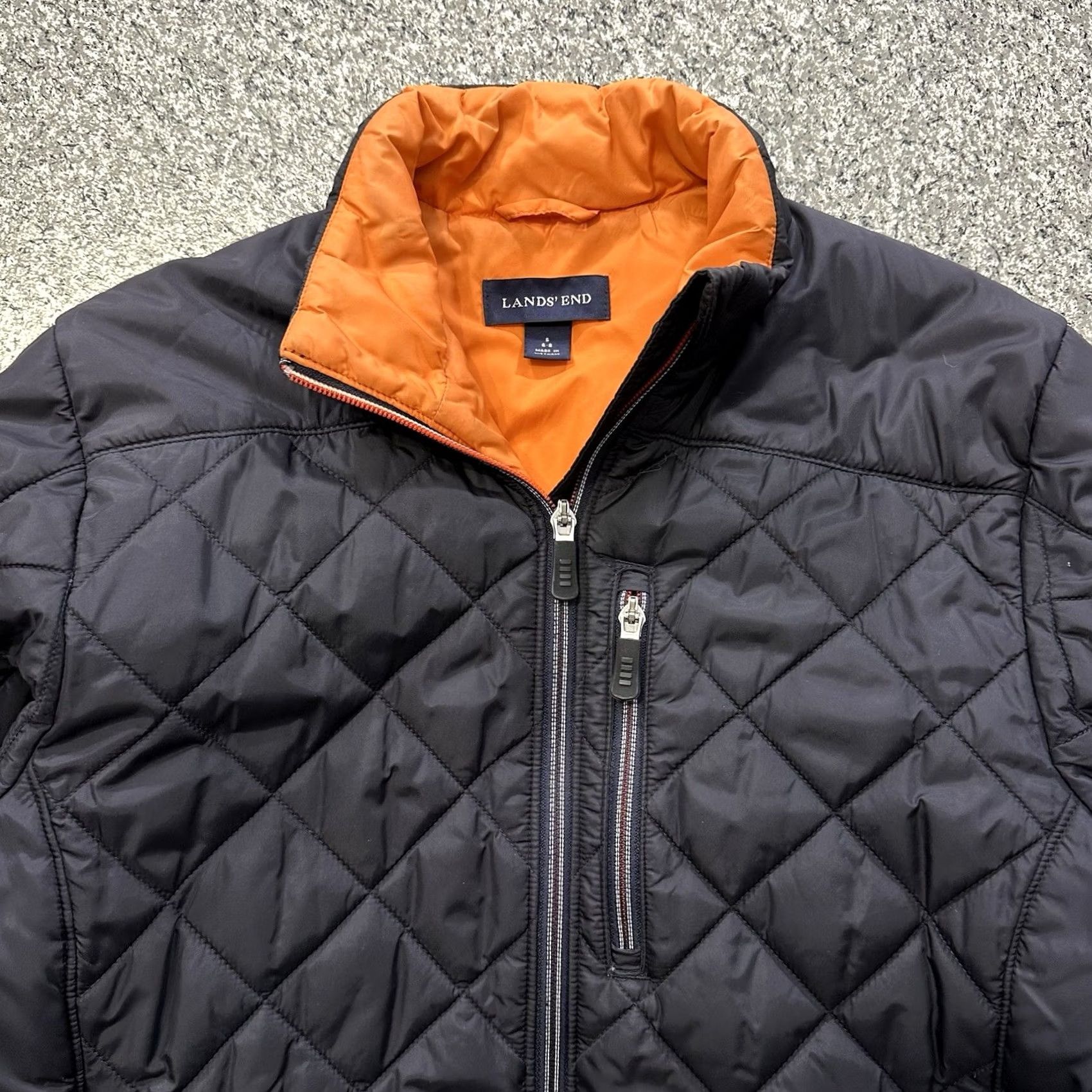 Lands' End Lands' End Primaloft Quilted Jacket Womens S Navy Blue Full Zip Size S / US 4 / IT 40 - 2 Thumbnail