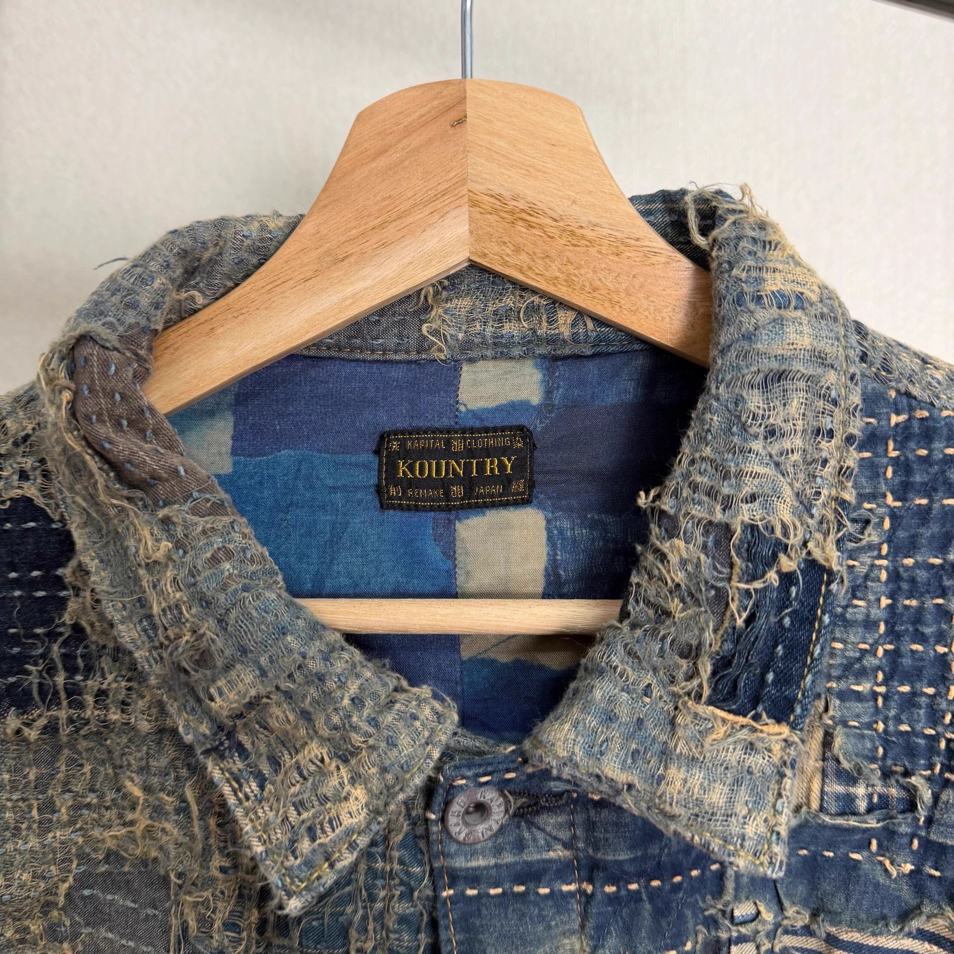 Kapital Kapital Boro Distressed Denim Jacket 5 (Worn once, new) Size US XXL / EU 58 / 5 - 3 Thumbnail