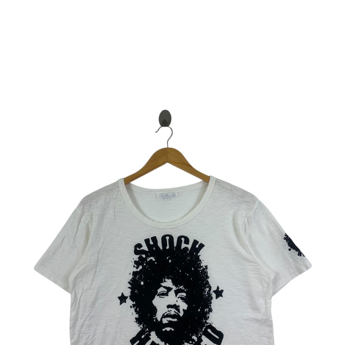 Vintage JIMI HENDRIX Shock Headed Glass Herman Music Tee Shirt Size L / US 10 / IT 46 - 2 Thumbnail