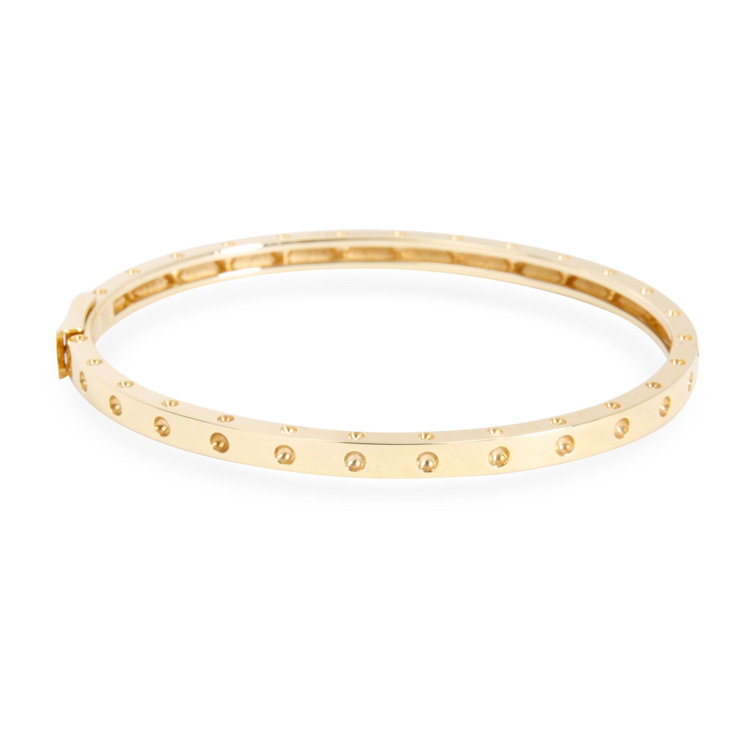 image of Tiffany Co Roberto Coin Symphony Pois Moi Bangle In 18K Yellow Gold, Women's