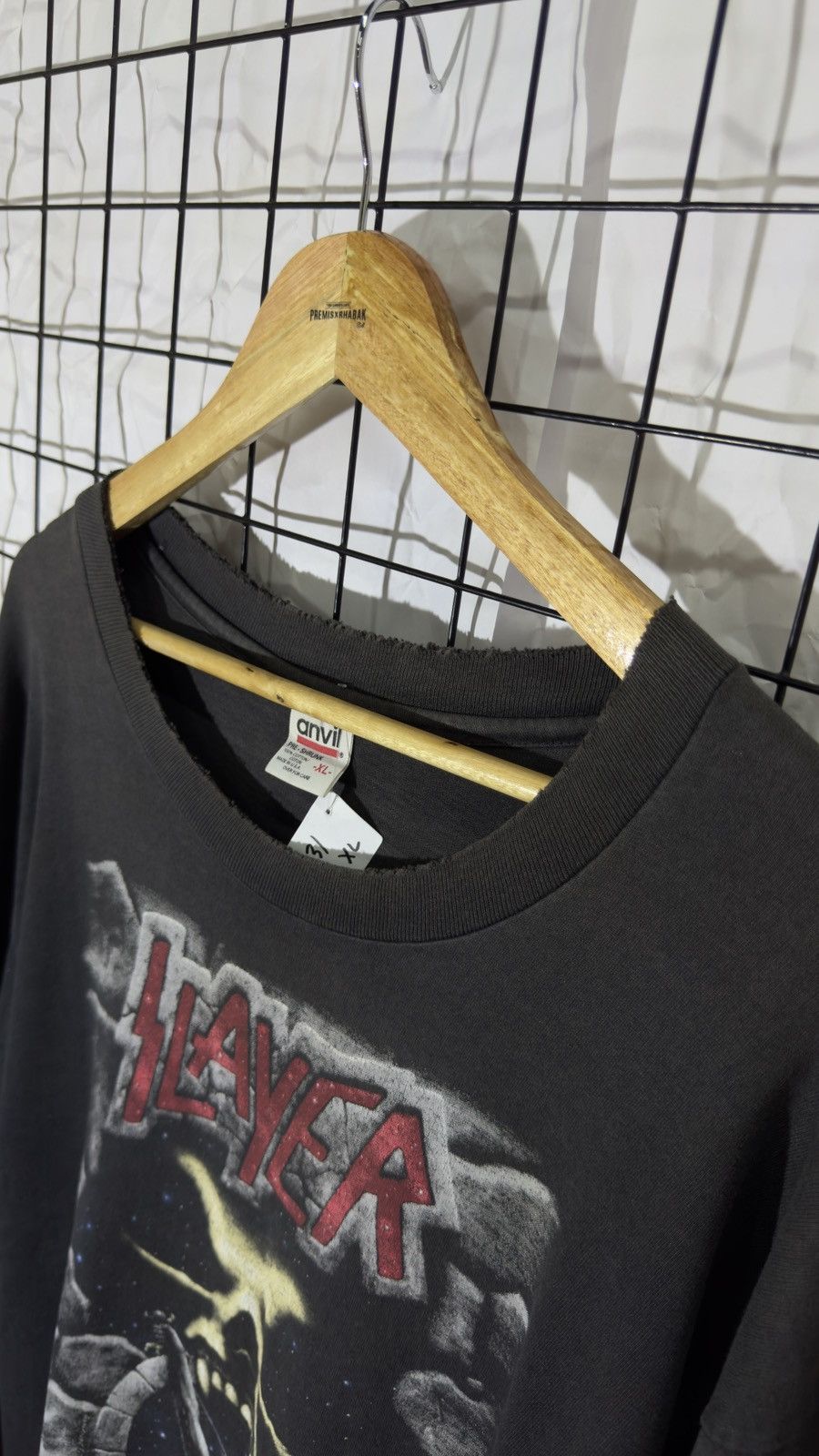 Band Tees Vintage 1995 slayer live intrusion band tee shirt Size US XL / EU 56 / 4 - 11 Thumbnail