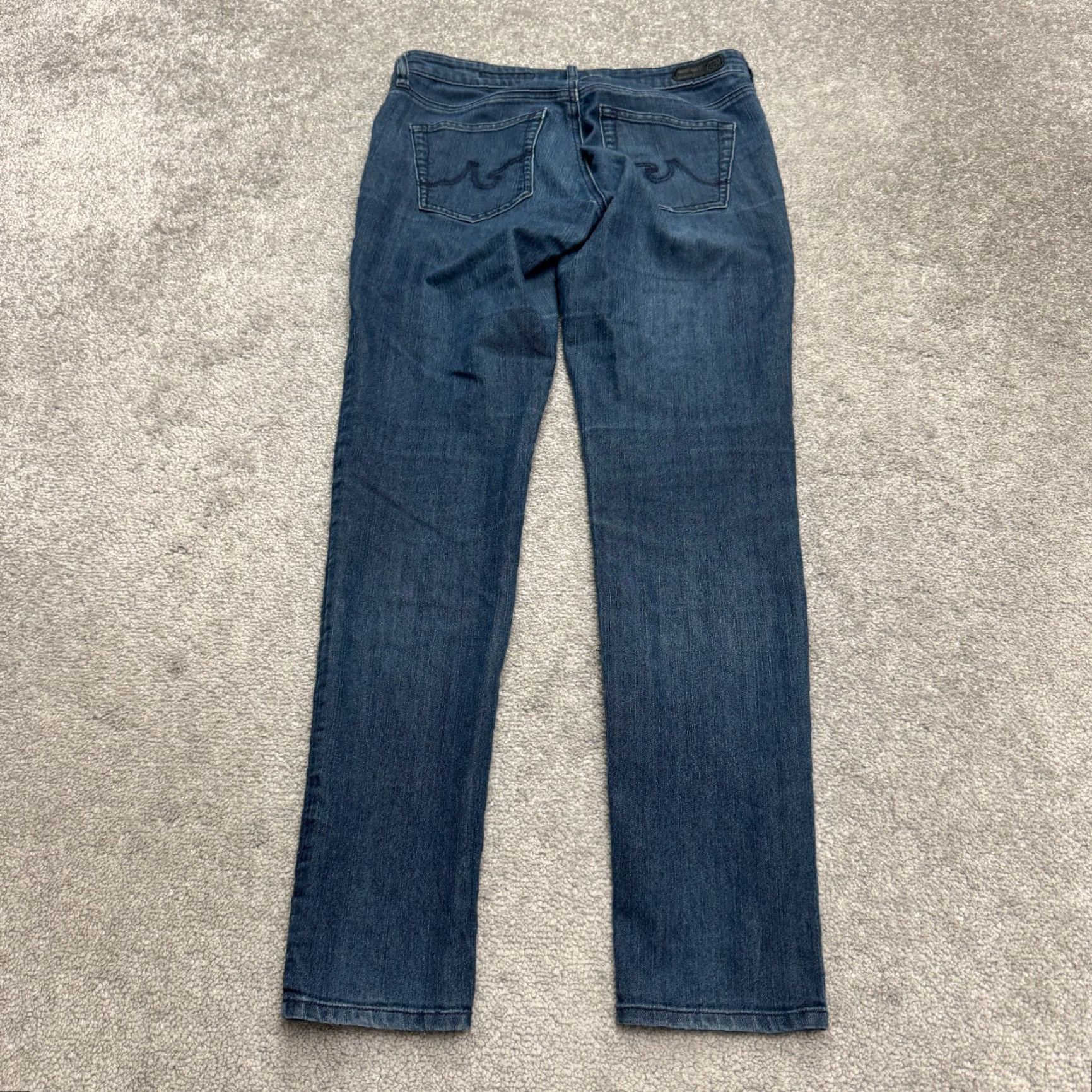 Denime AG Adriano Goldschmied Jeans Womens 30x30 Blue The Legging Super Skinny Dark Denim City Streetwear Womens Size 30" / US 8 / IT 44 - 2 Thumbnail