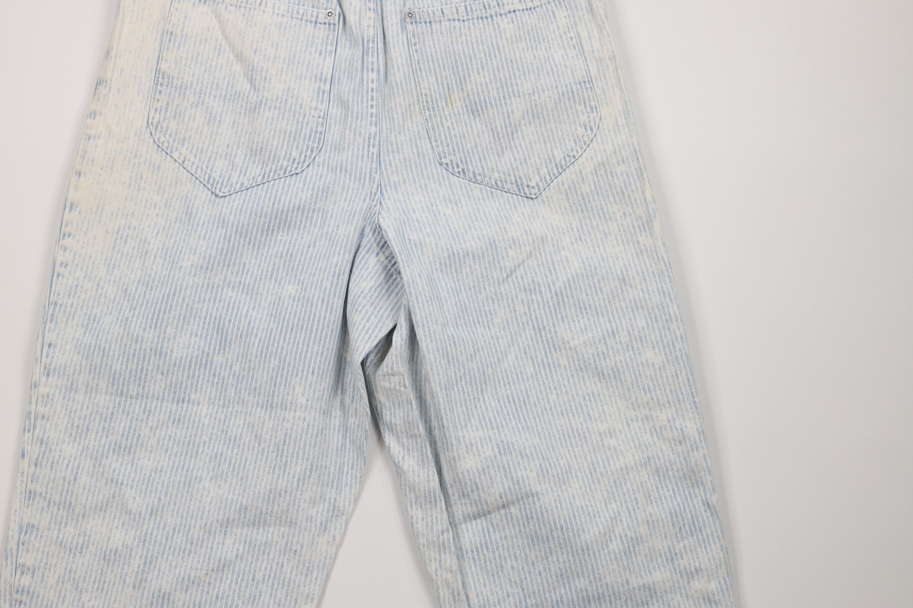 Vintage Vintage 70s Streetwear Striped Denim Jeans Blue USA Size 28" / US 6 / IT 42 - 10 Thumbnail