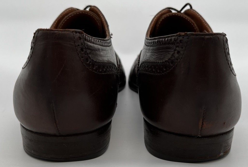 Polo Ralph Lauren Polo Ralph Lauren Brown Leather Wingtip Oxfords Size 10.5D Size US 10.5 / EU 43-44 - 4 Thumbnail
