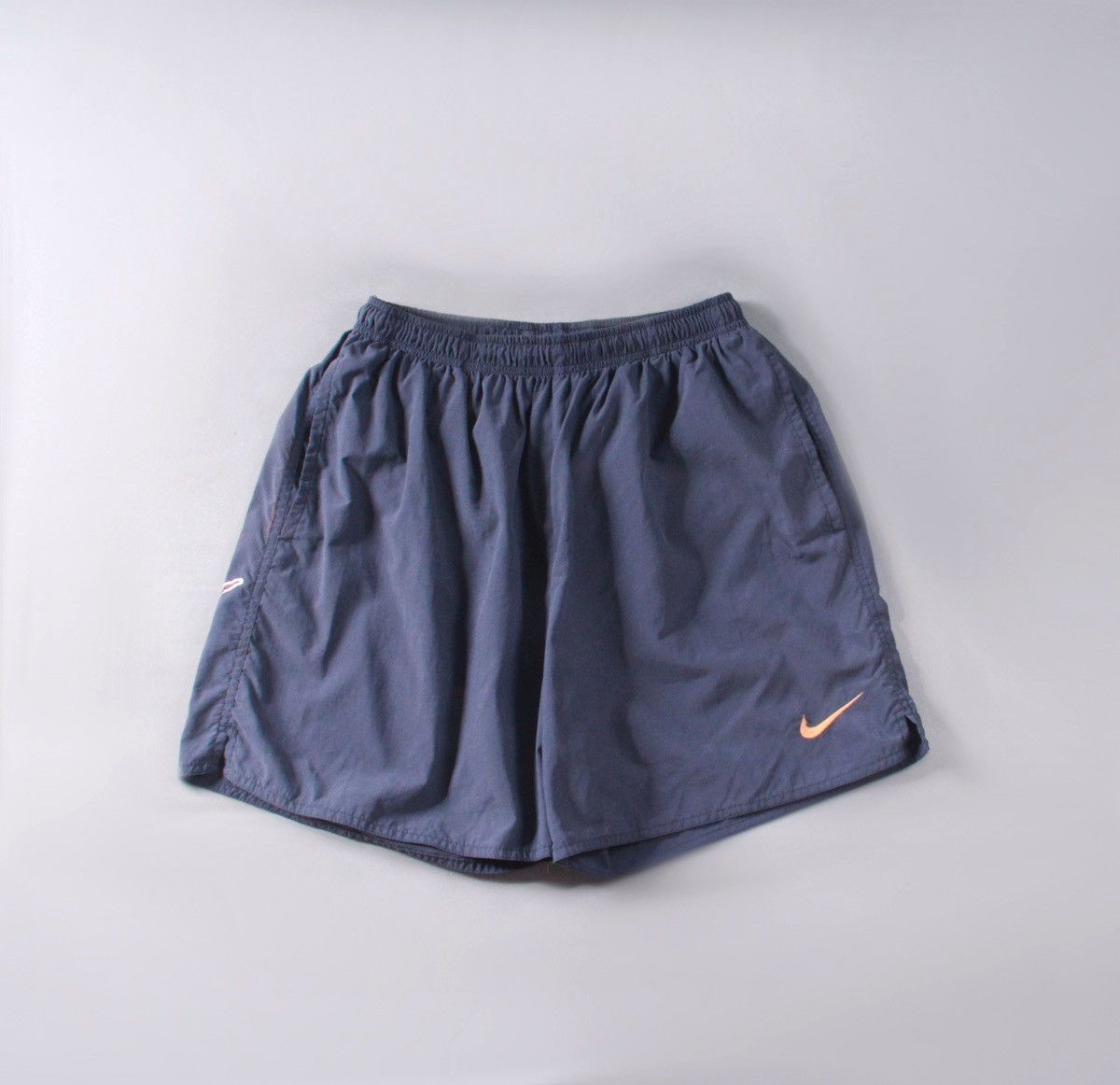 Nike Nike 90s Vintage Tech Grey Navy Logo Shorts ACG Lab Ai M Size US 32 / EU 48 - 2 Thumbnail