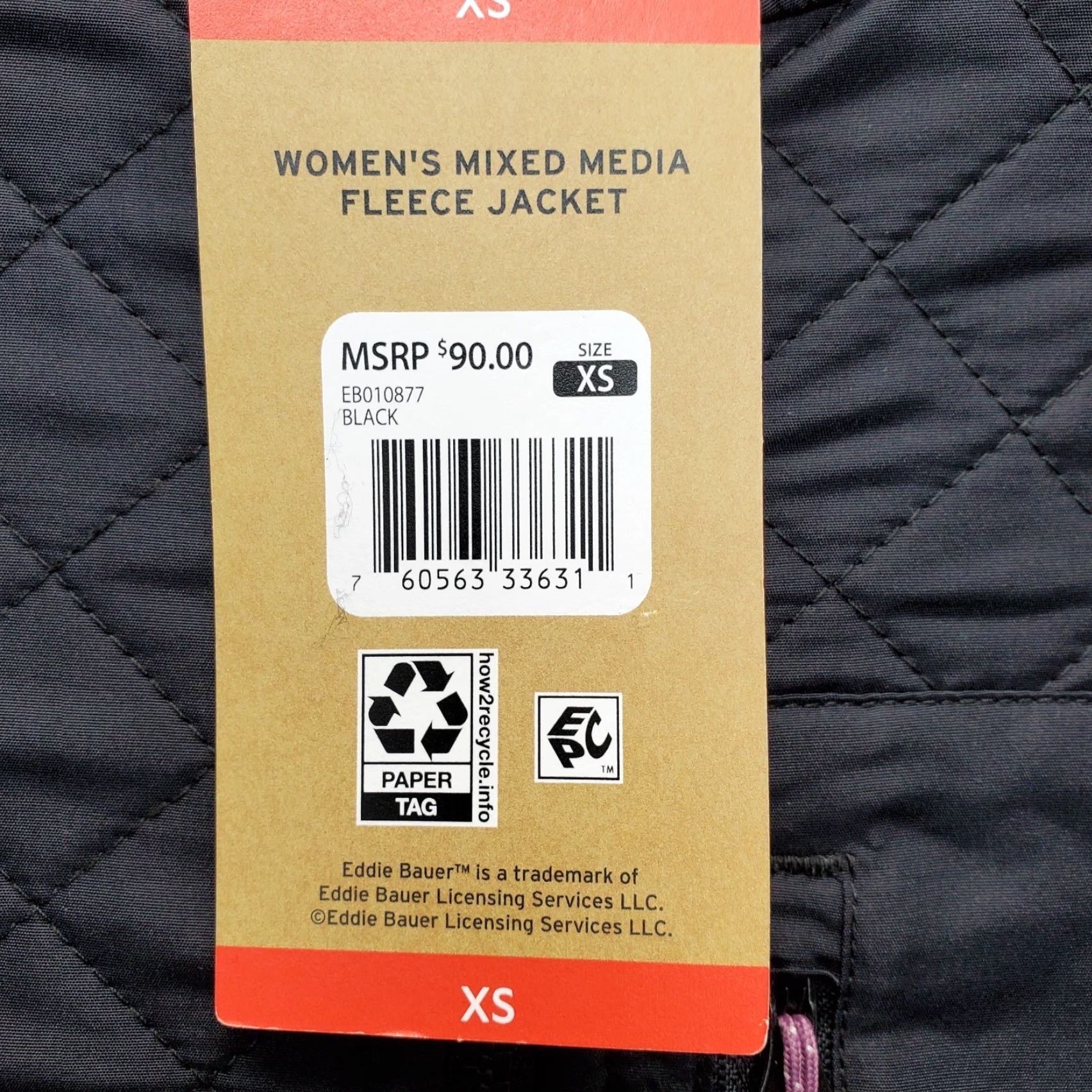 Eddie Bauer Eddie Bauer Zip Up Polar Fleece Jacket Womens XS Black EB010877 Size XS / US 0-2 / IT 36-38 - 5 Thumbnail