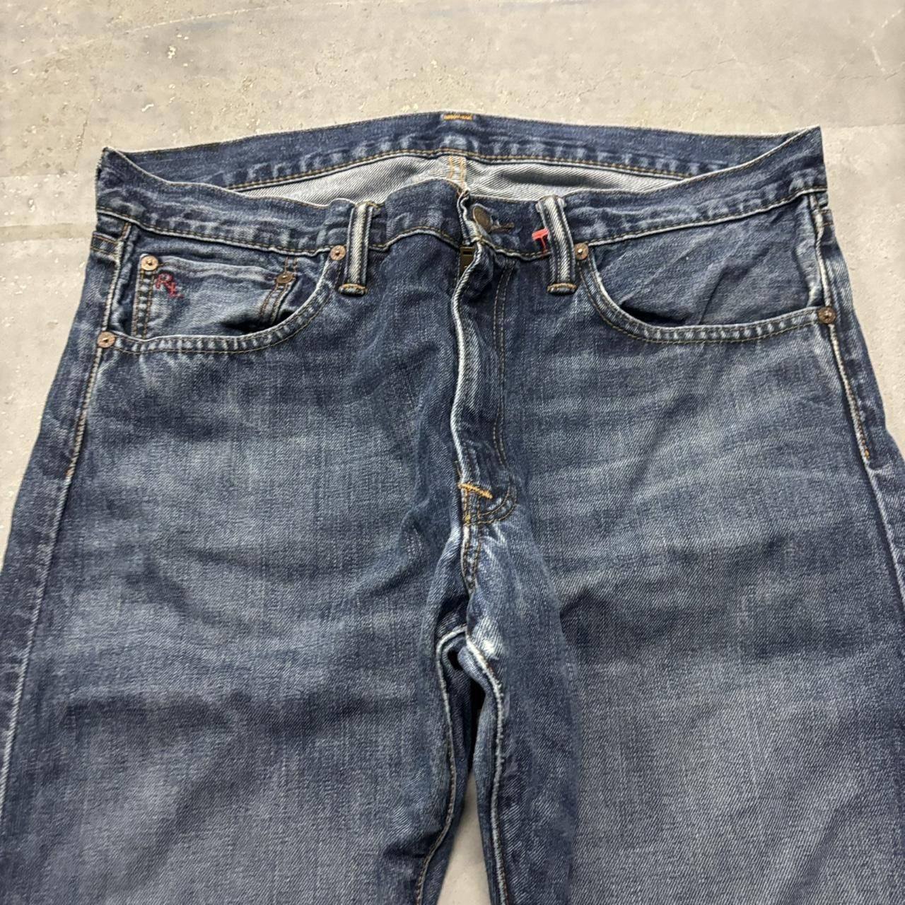 Polo Ralph Lauren × Vintage Crazy Vintage Y2K/2000s Grunge Polo Ralph Lauren Dark Wash Denim Jeans! Size US 34 / EU 50 - 5 Thumbnail