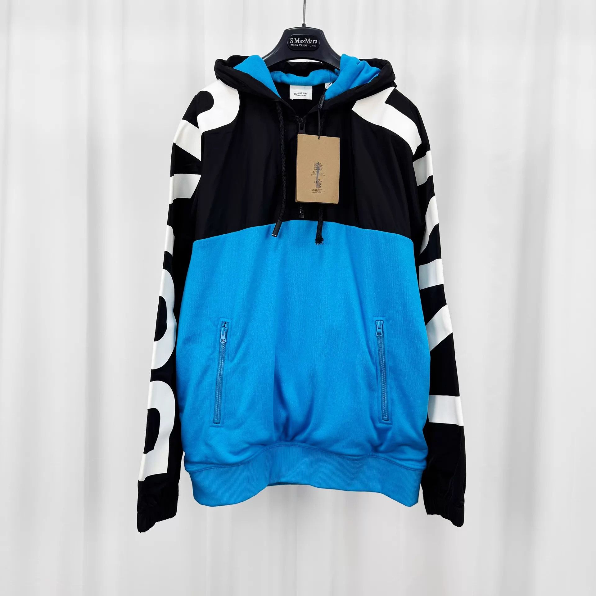 Burberry Burberry half-zip logo sweat S NWT drawstring flaw Size US S / EU 44-46 / 1 - 1 Thumbnail