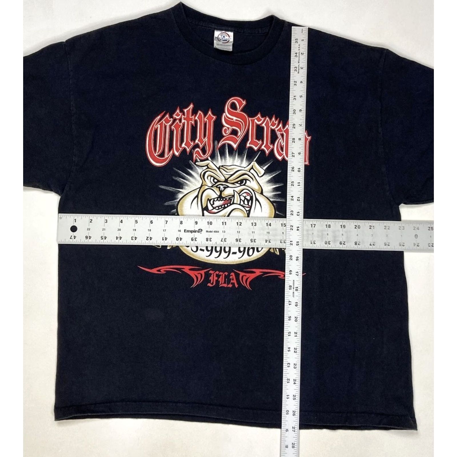 Delta VINTAGE City Scrap Miami Dog Graphic T-shirt Men XL Black Short Sleeve Size US XL / EU 56 / 4 - 7 Thumbnail