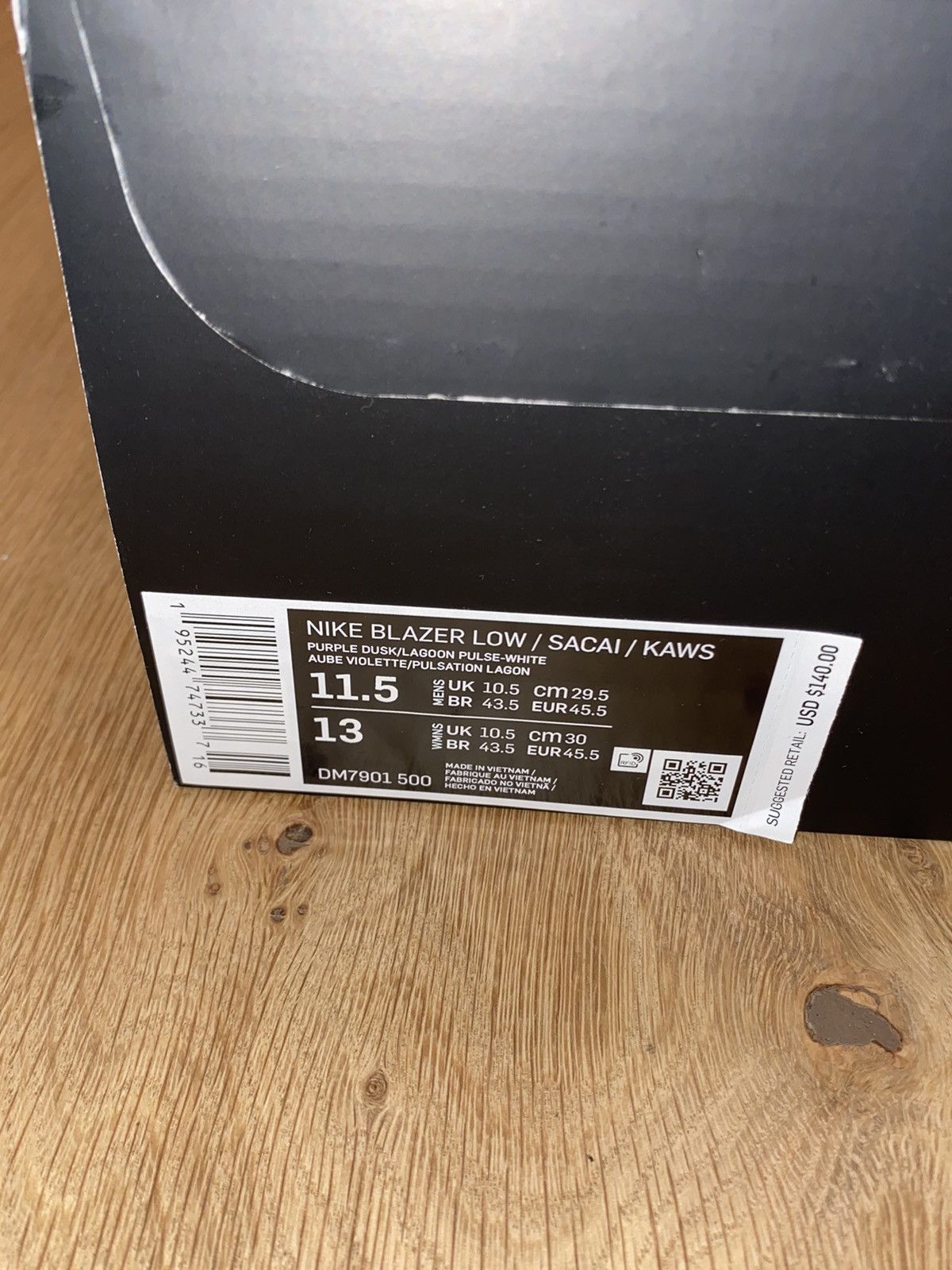 Kaws × Nike × Sacai Nike Blazer Low sacai KAWS Purple Dusk Size US 11.5 / EU 44-45 - 6 Thumbnail