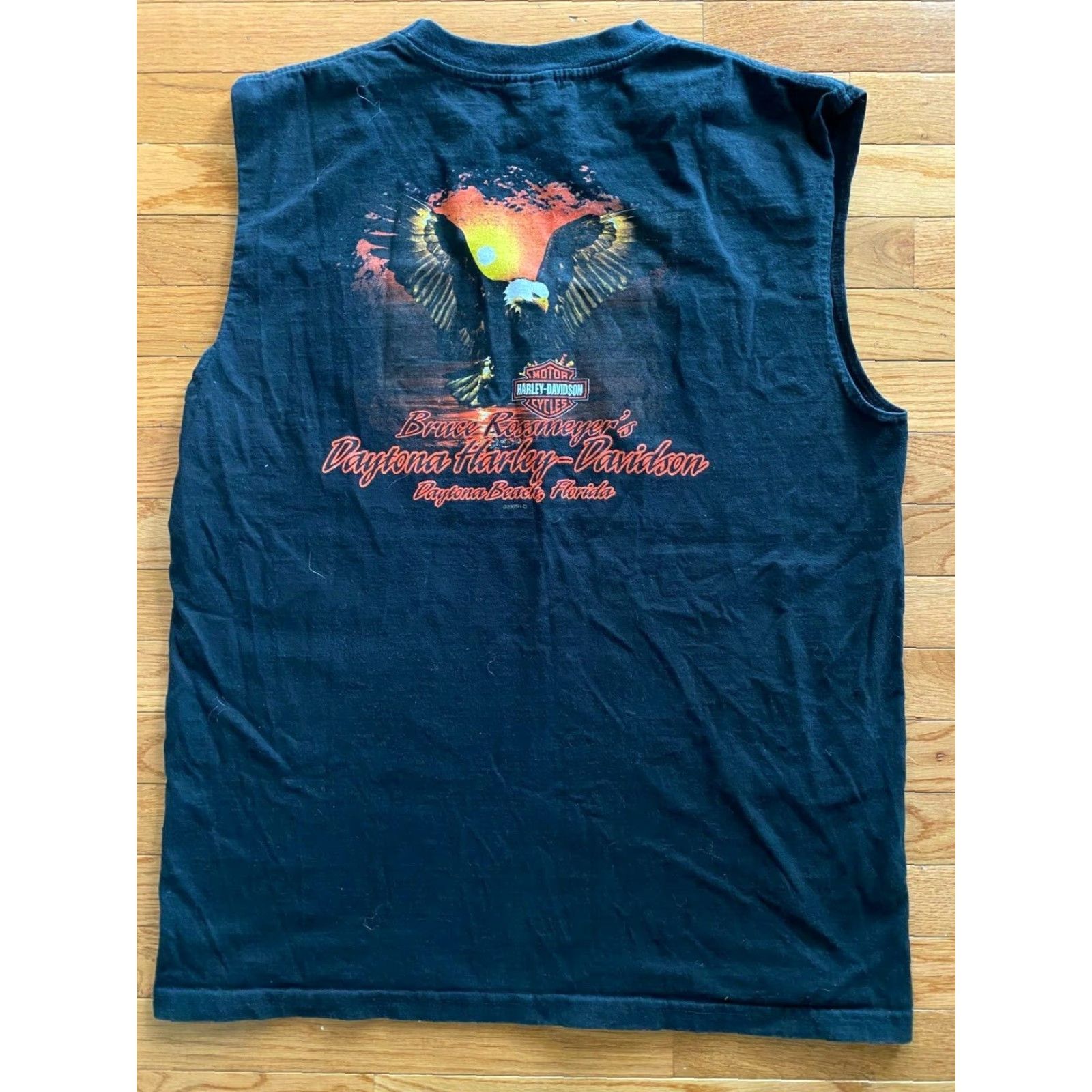 Harley Davidson Harley-Davidson Shirt Tank Top Mens 2006 Sleeveless Daytona Bike Week T Shirt XL Red/Orange Crew Neck Cotton Size US XL / EU 56 / 4 - 2 Thumbnail