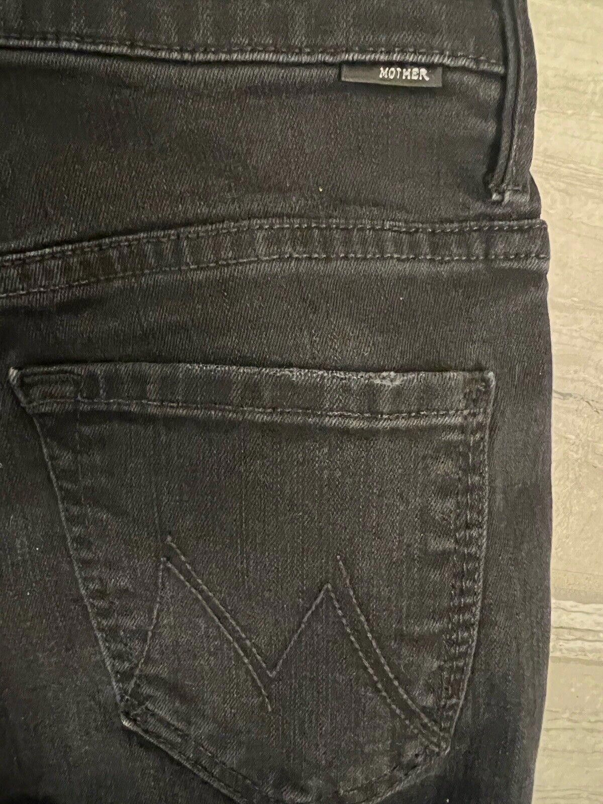 Designer Mother Striped Crop Step-Hem Fray Jeans in Guilty Racer Size 42" / US 20 - 7 Thumbnail