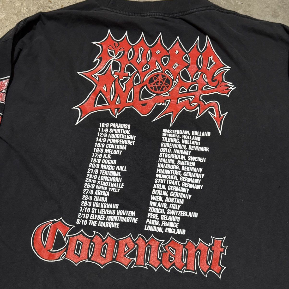 Band Tees × Vintage Vintage 90s Morbid Angel Covenant europa tour long sleeve Size US XL / EU 56 / 4 - 6 Thumbnail