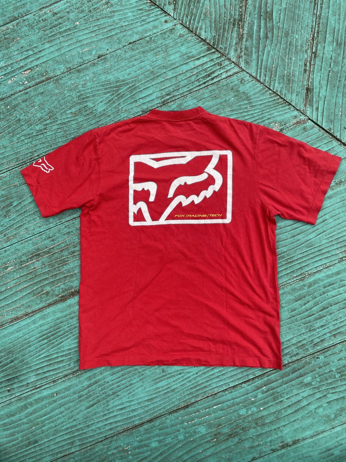 Fox Racing Fox red logo graphic vintage Size US XL / EU 56 / 4 - 3 Thumbnail