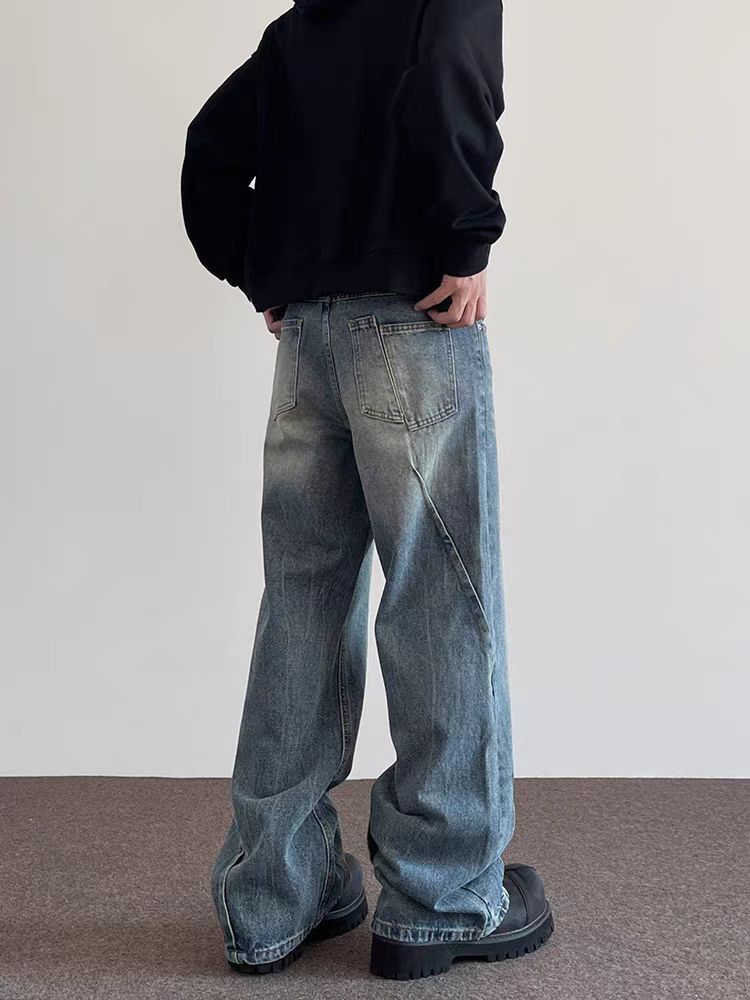 Japanese Brand × Jean High Street Cropped Straight Leg Micro Flare Jeans Size US 30 / EU 46 - 4 Thumbnail
