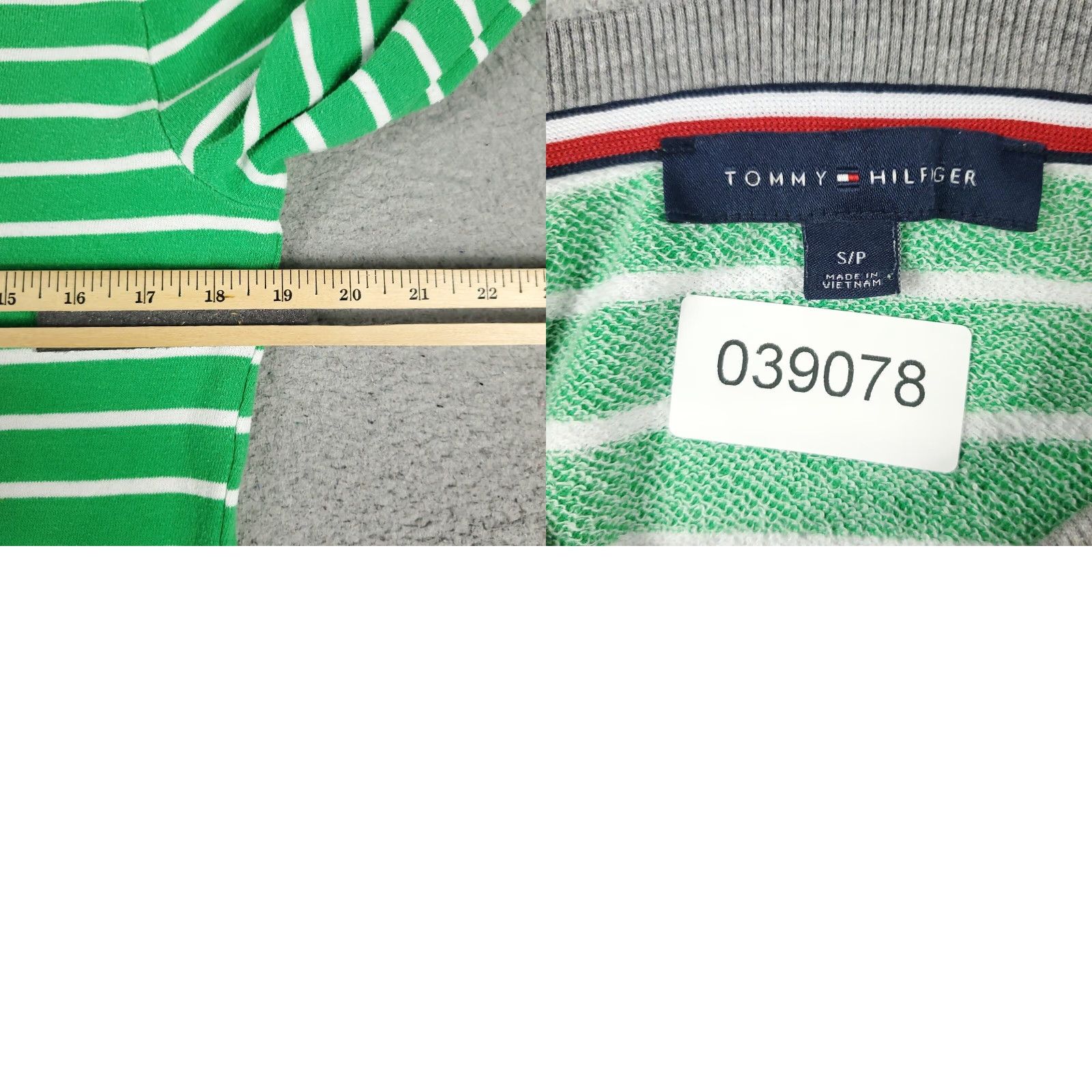 Tommy Hilfiger Tommy Hilfiger Shirt Dress Womens Small Green Striped Long Sleeve Pullover Size S / US 4 / IT 40 - 8 Thumbnail