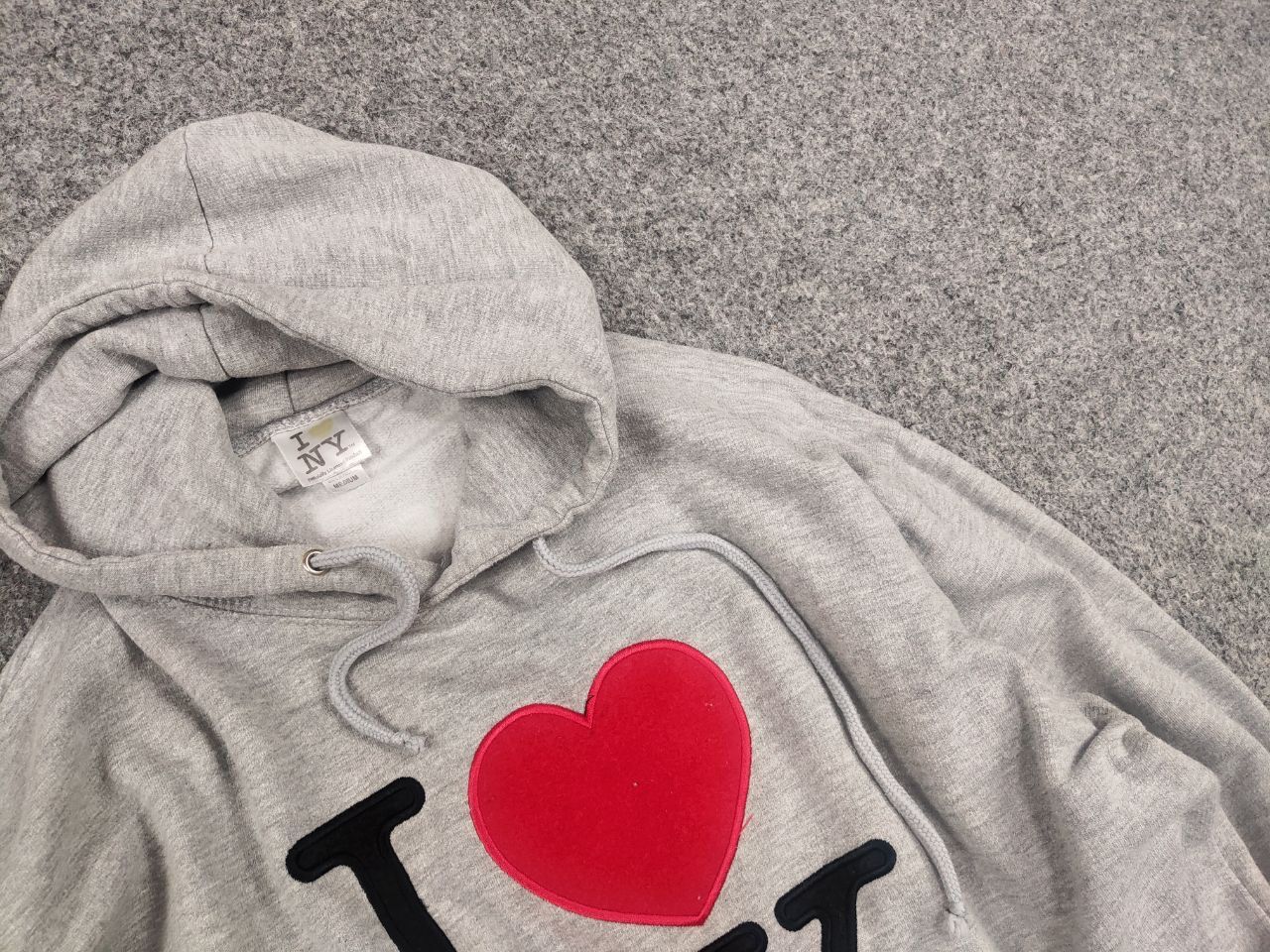 Other I Love New York Vintage Blank Logo Gray Hoodie Y2K Style Size US M / EU 48-50 / 2 - 8 Thumbnail