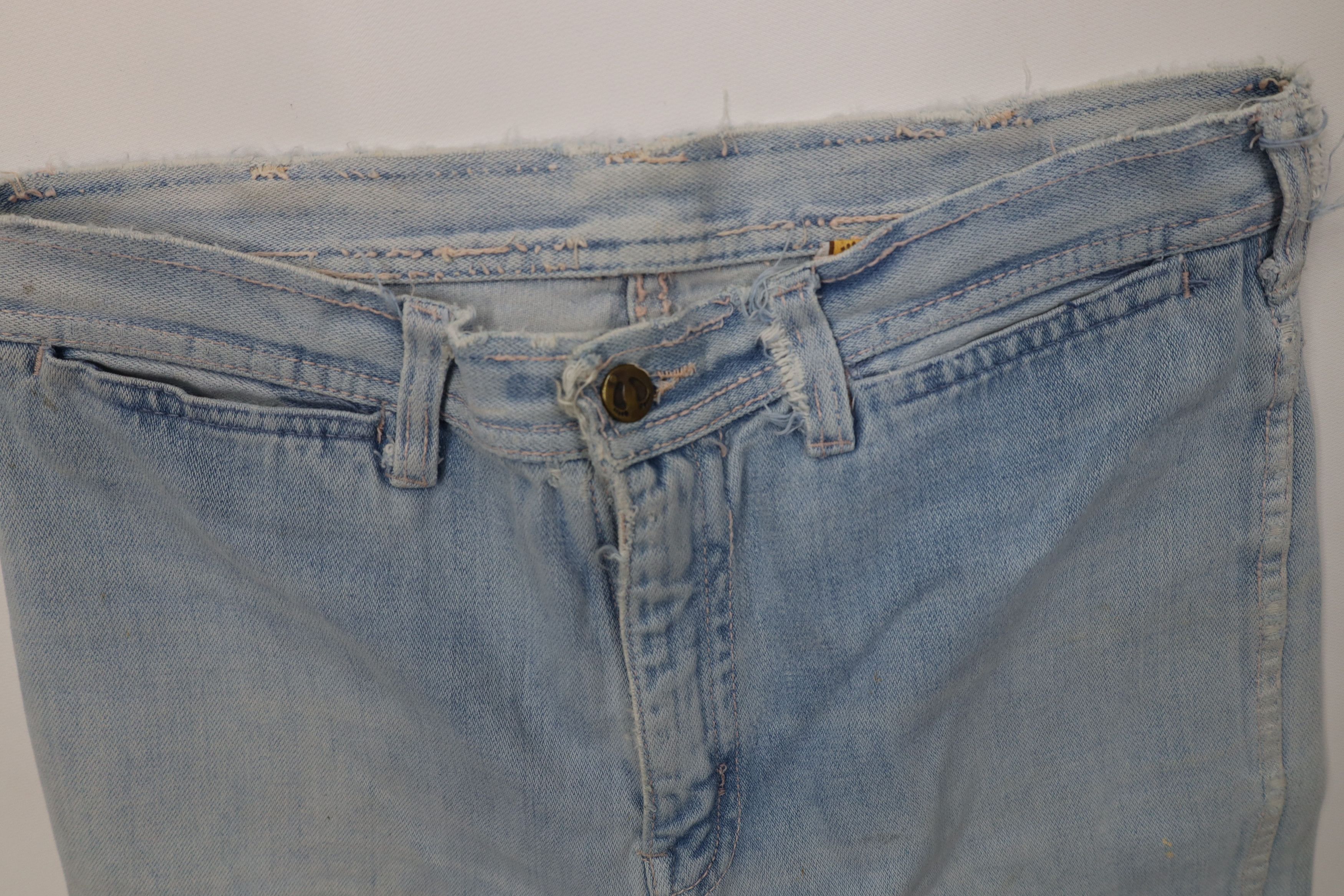 Hang Ten Vintage 70s Hang Ten Surfing Bell Bottoms Denim Jeans Blue Size US 32 / EU 48 - 9 Thumbnail