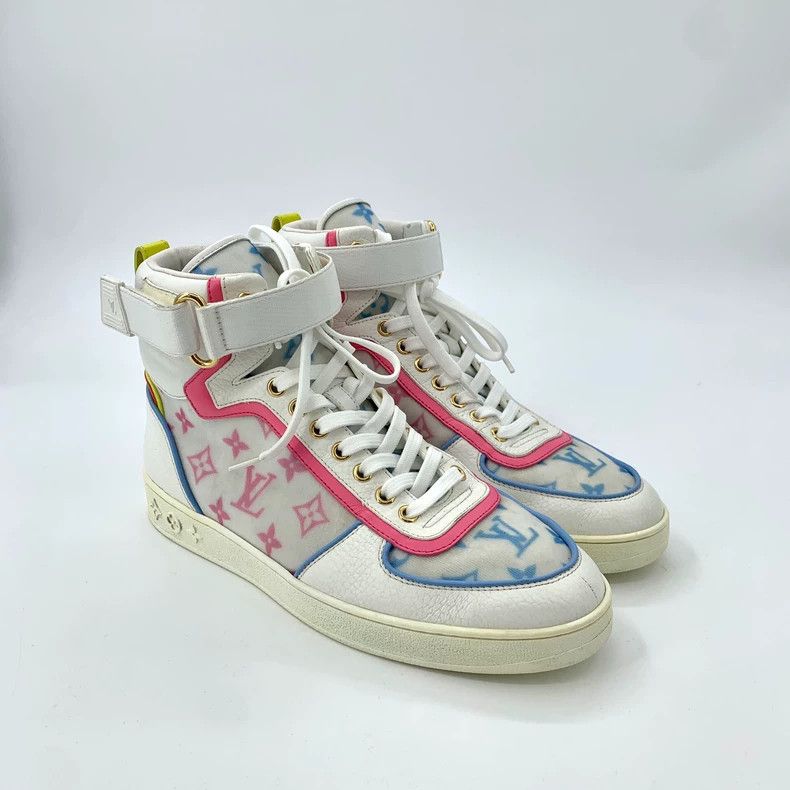 Louis Vuitton Louis Vuitton Color-block logo presbyopic lace-up high-top Size US 6.5 / EU 39-40 - 2 Thumbnail