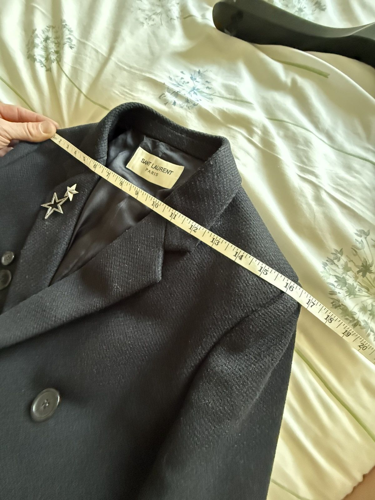 Saint Laurent Paris FW17 Saint Laurent Chesterfield black wool jacket coat Size US XS / EU 42 / 0 - 2 Thumbnail