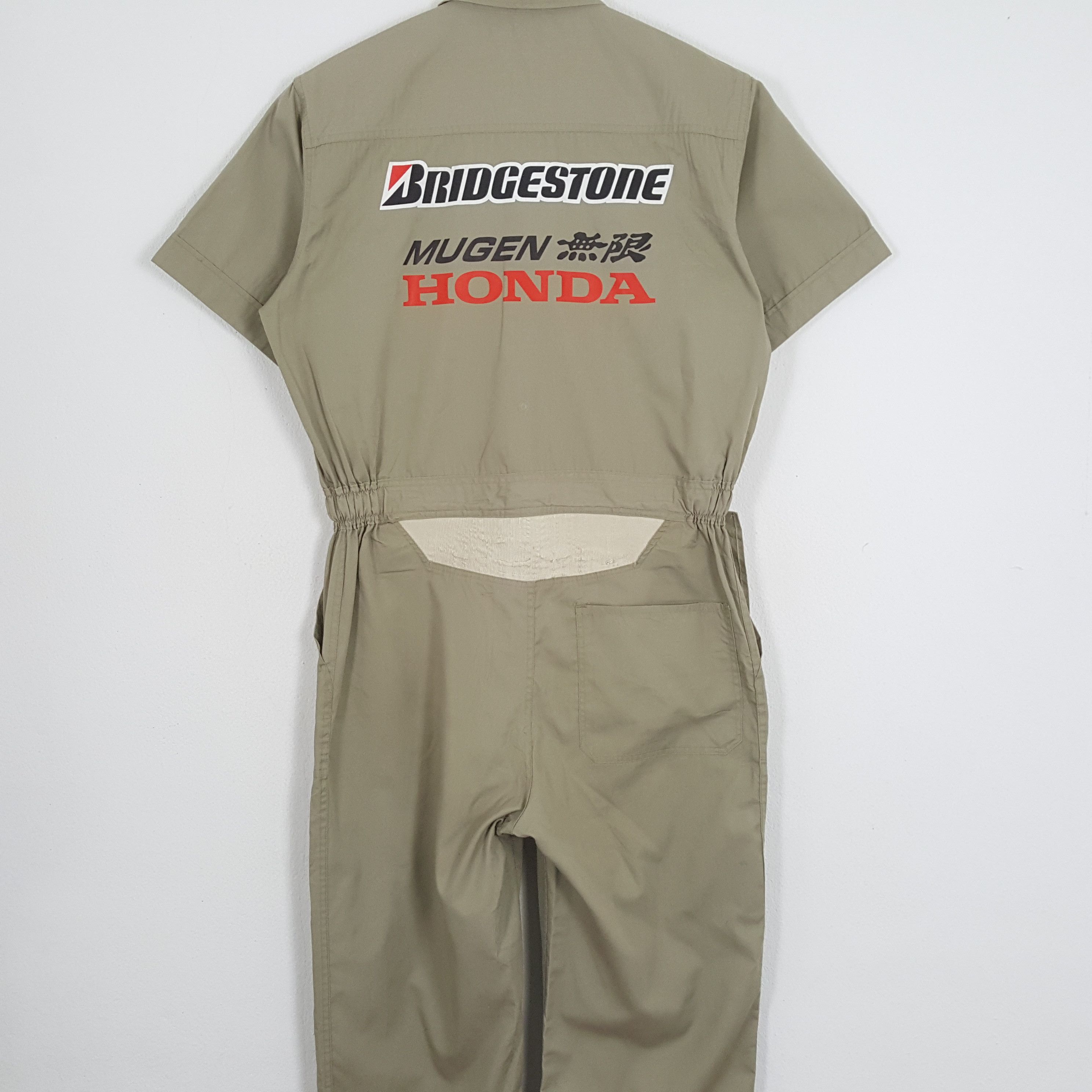 Vintage BRIDGESTONE X Custom Art MUGEN HONDA Coverall Jacket Size US M / EU 48-50 / 2 - 2 Thumbnail