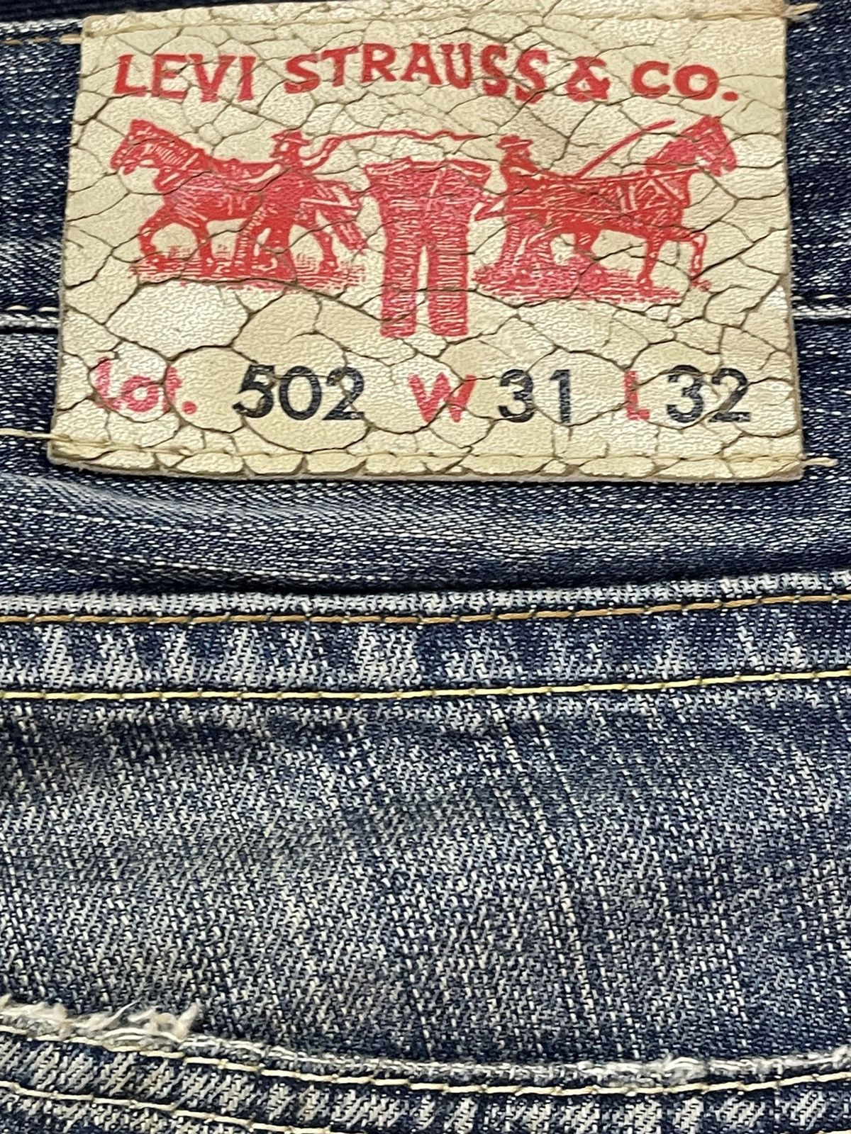 Levi's Vintage 90s Levis 502 Blue Thunder Wash Style Loose Jeans Size US 32 / EU 48 - 9 Thumbnail