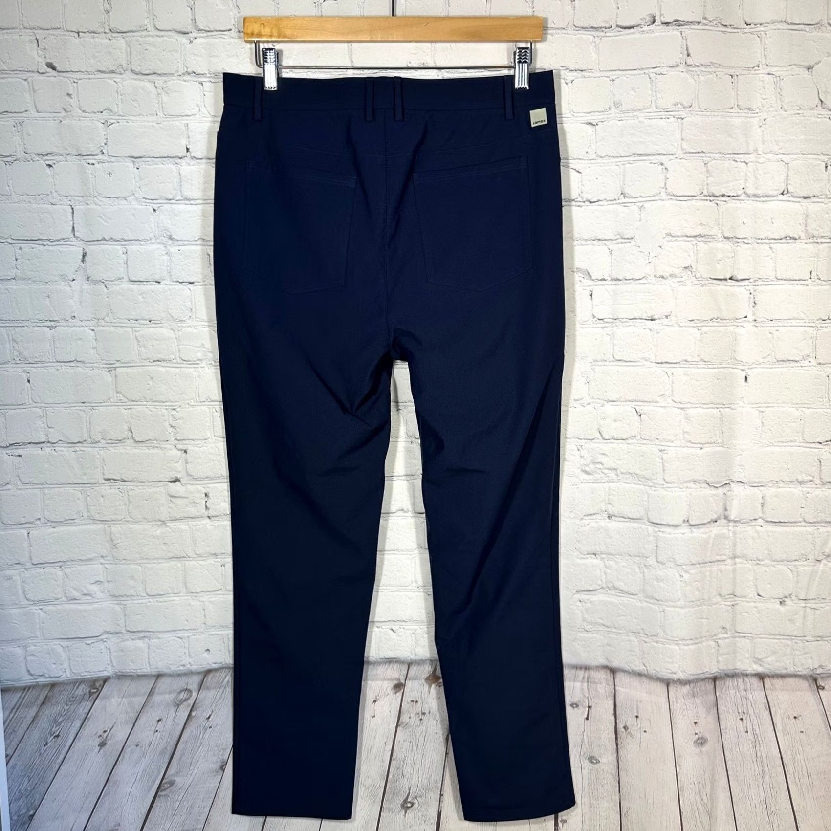 Vintage Lambs Faraday Mens Navy Blue EMF Radiation Shielding Chino Pants Size 32 Size US 32 / EU 48 - 7 Thumbnail
