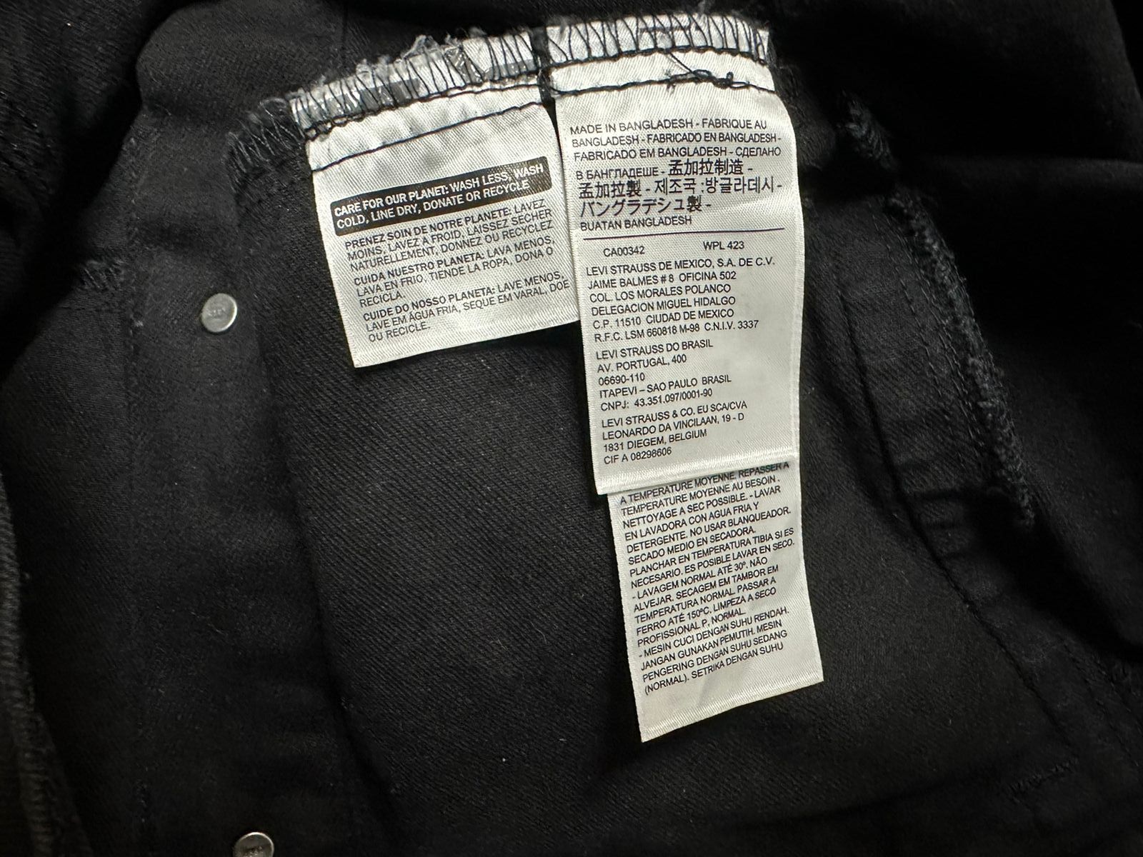 Levi's Levis denim jacket black Size US L / EU 52-54 / 3 - 9 Thumbnail