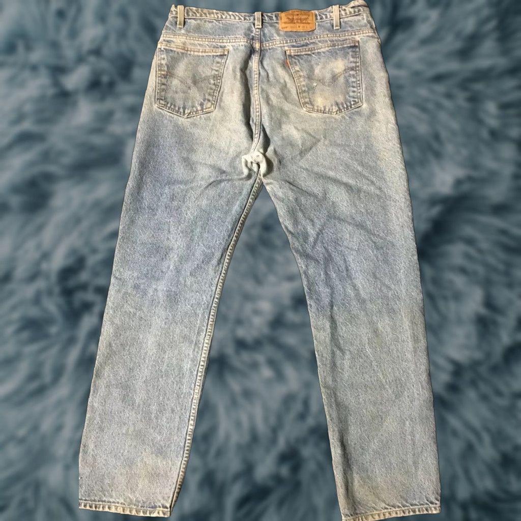Levi's VINTAGE Levi’s 505 Jeans 38/32 Distressed Orange Tab 80s 90s USA Biker Levi's 569 Mens Jeans Straight Denim Blue Size US 38 / EU 54 - 1 Thumbnail