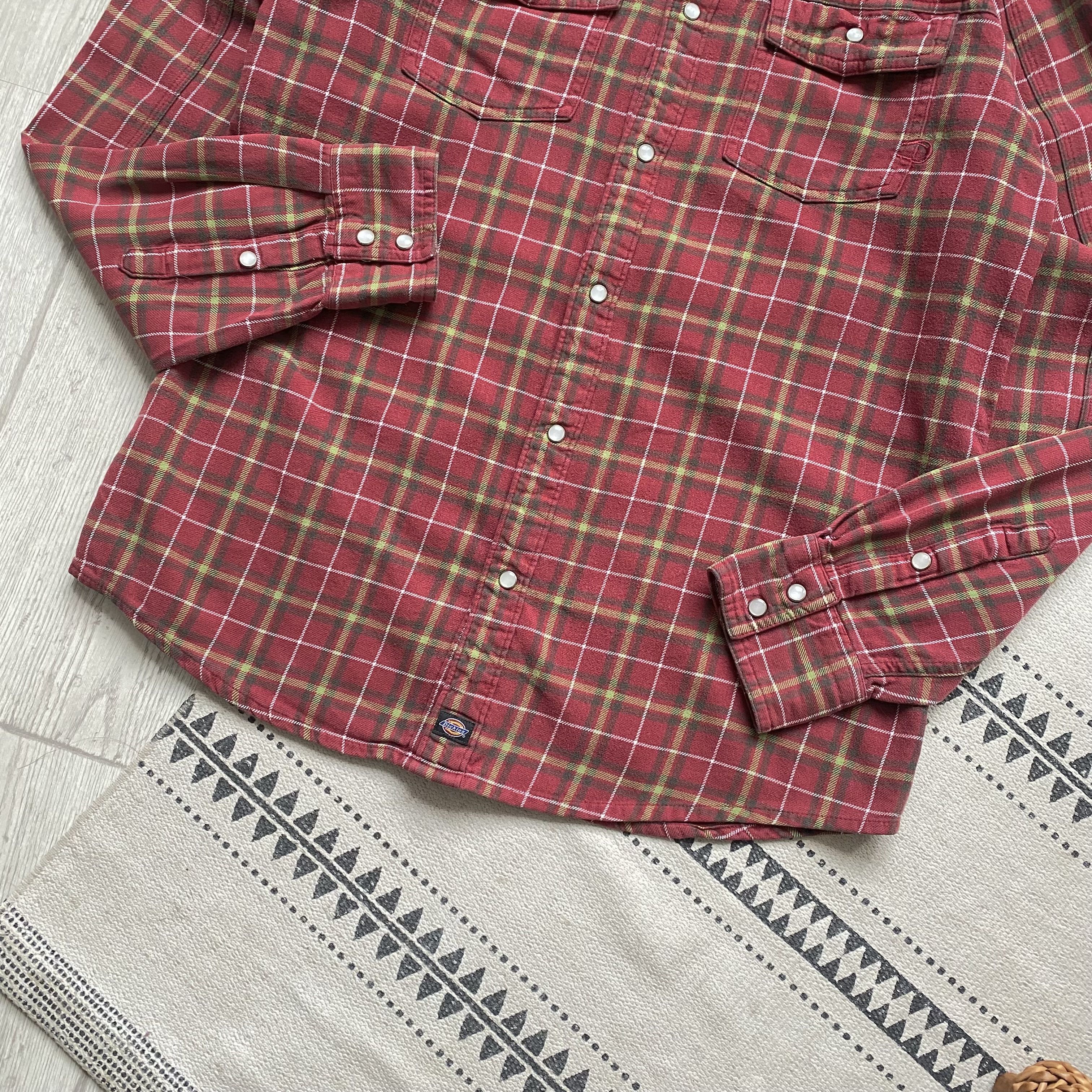 Dickies 🪓 Vintage Dickies flannel shirt Flannel Travis Scott style Size US M / EU 48-50 / 2 - 8 Thumbnail