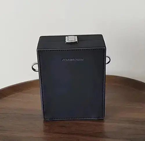Japanese Brand Retro fashion pu leather crossbody box bag camera bag Size ONE SIZE - 4 Thumbnail
