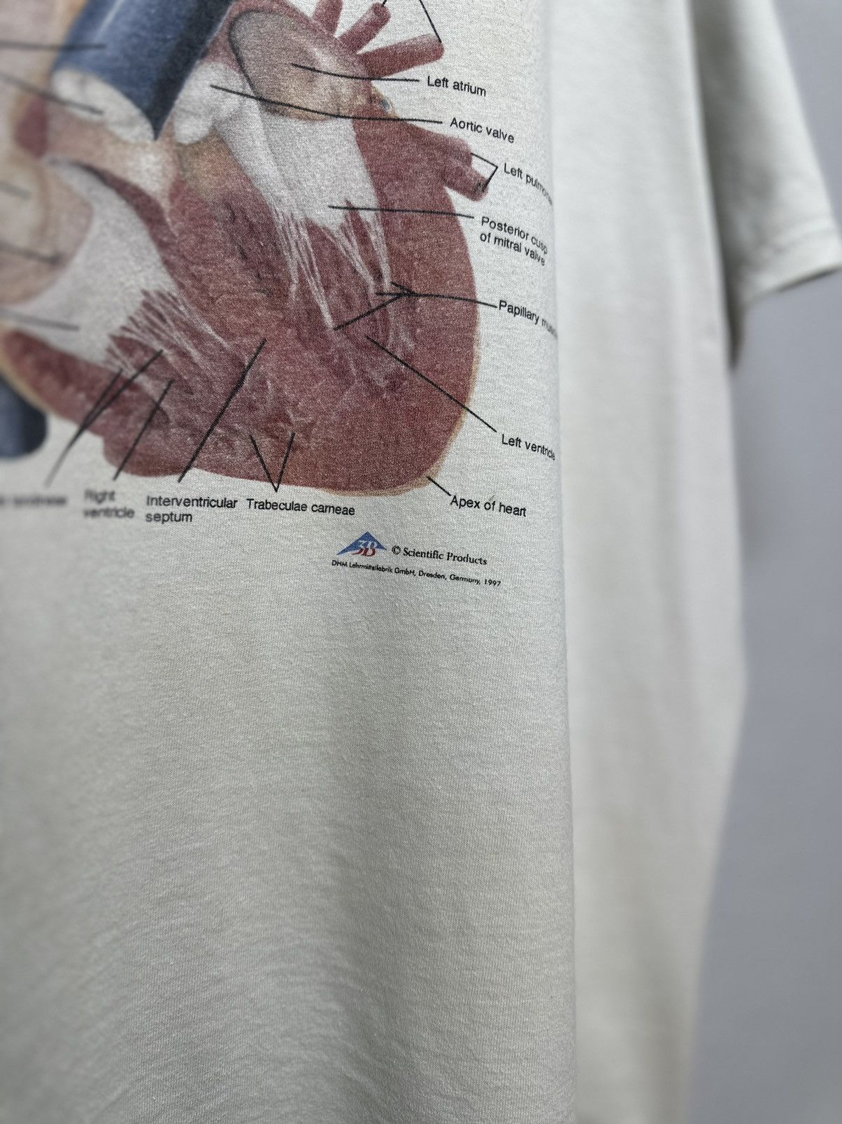 Gildan Vtg 1997 Anatomical Chart T-shirt Heart 80s Kurt Cobain Size US XL / EU 56 / 4 - 6 Thumbnail