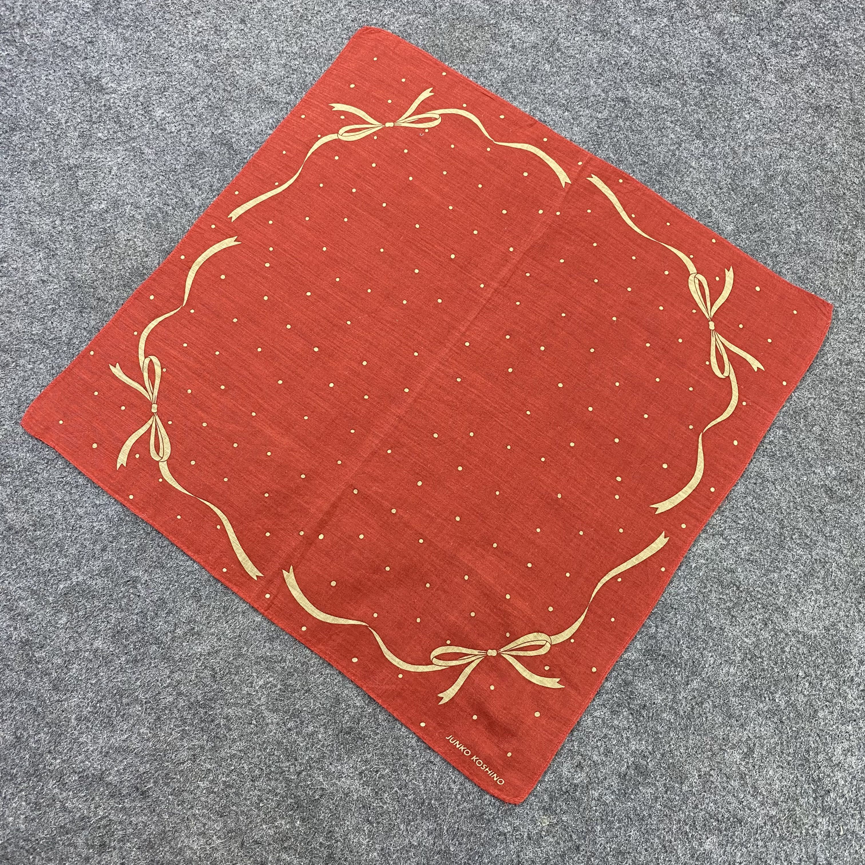 Japanese Brand Junko Koshino Handkerchief Neckerchief Bandana-B1624 Size ONE SIZE - 4 Thumbnail