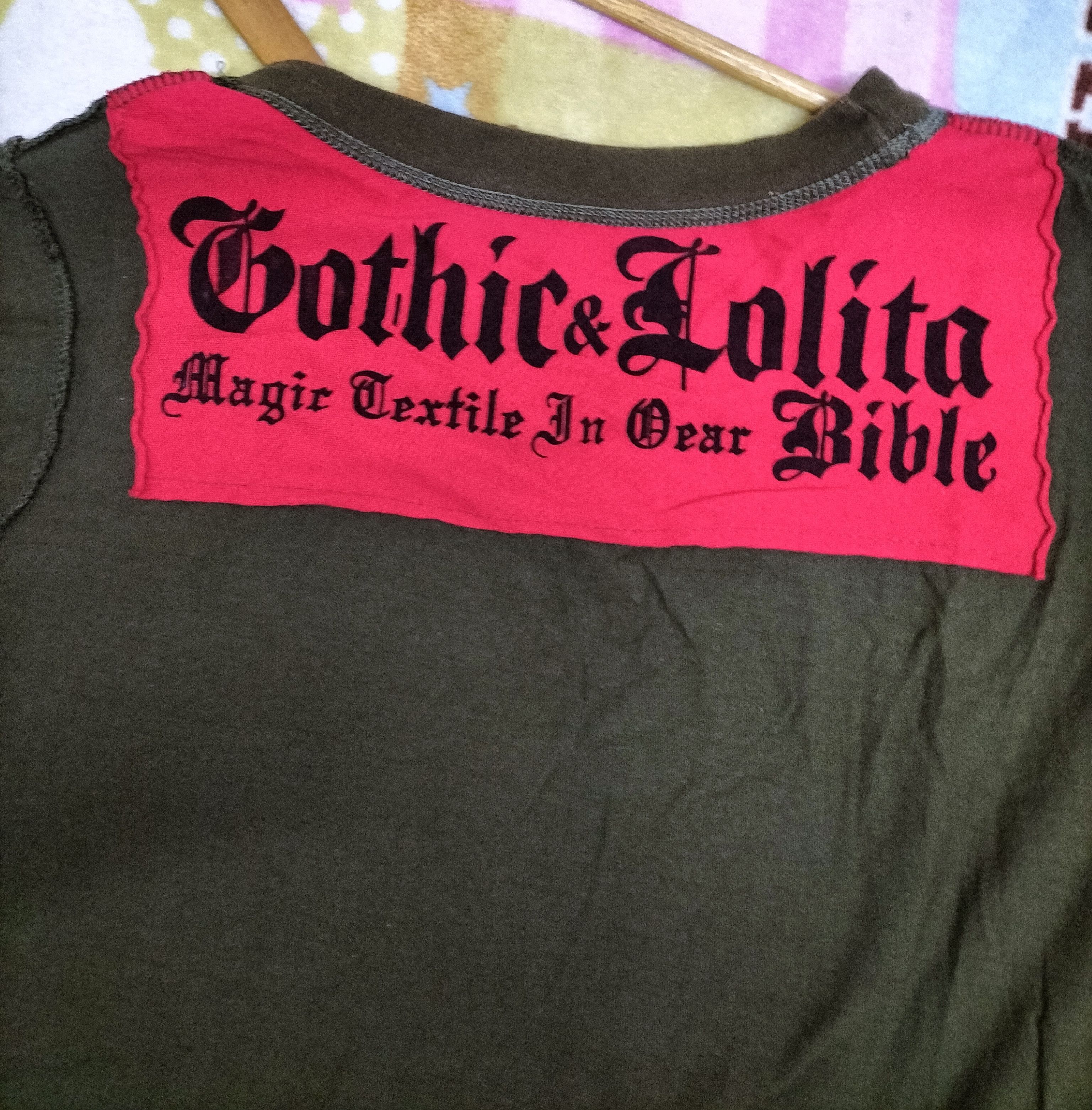 Japanese Brand Gothic & Lolita bible tshirt Size ONE SIZE - 6 Thumbnail