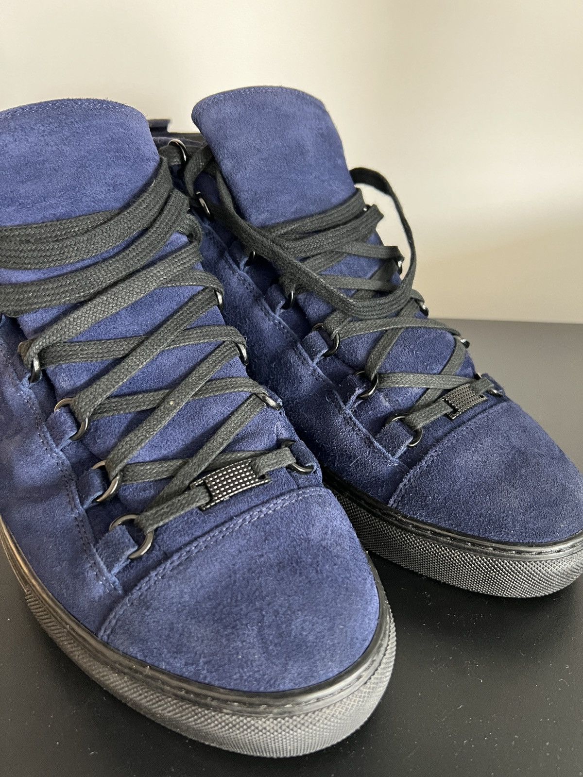 Balenciaga Balenciaga Arena Suede (Dark blue) Size US 10 / EU 43 - 5 Thumbnail