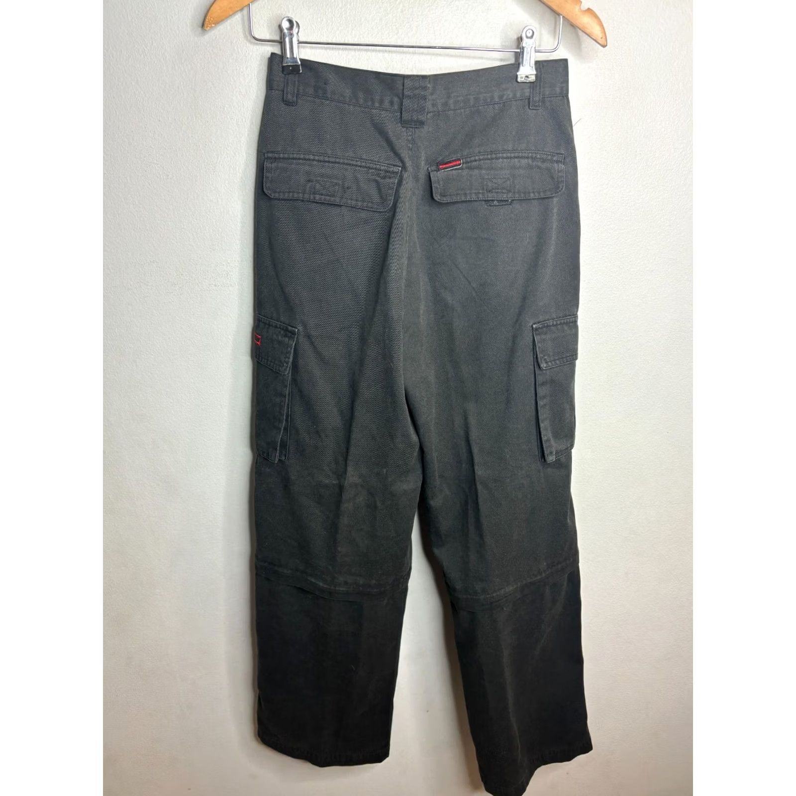 Fubu VINTAGE FUBU Cargo Pants Size 16 Black Grunge Y2K 2726 Women Size 38" / US 16 / IT 52 - 5 Thumbnail