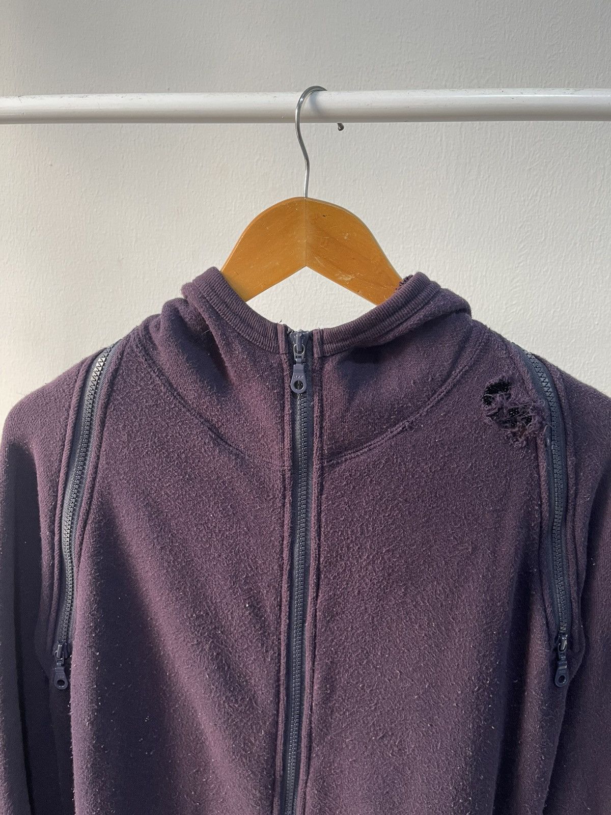 Final Home 90s Final Home Distressed Zipper Hoodie A2 Size US M / EU 48-50 / 2 - 5 Thumbnail