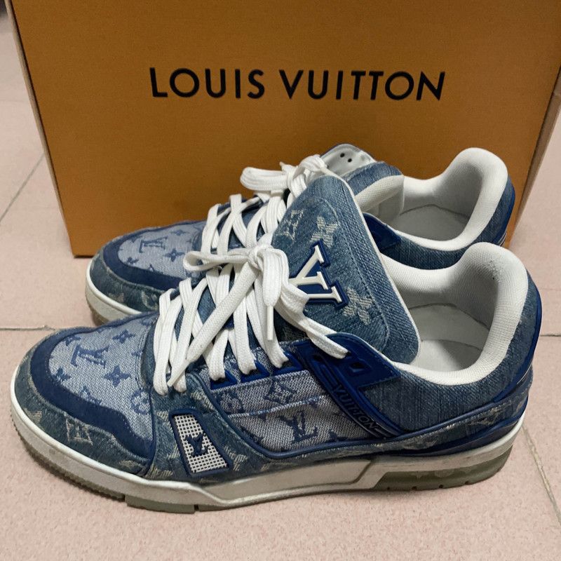 Louis Vuitton Louis Vuitton Denim Low-top Fashion Sneakers 0079 Size US 8 / EU 41 - 1 Thumbnail