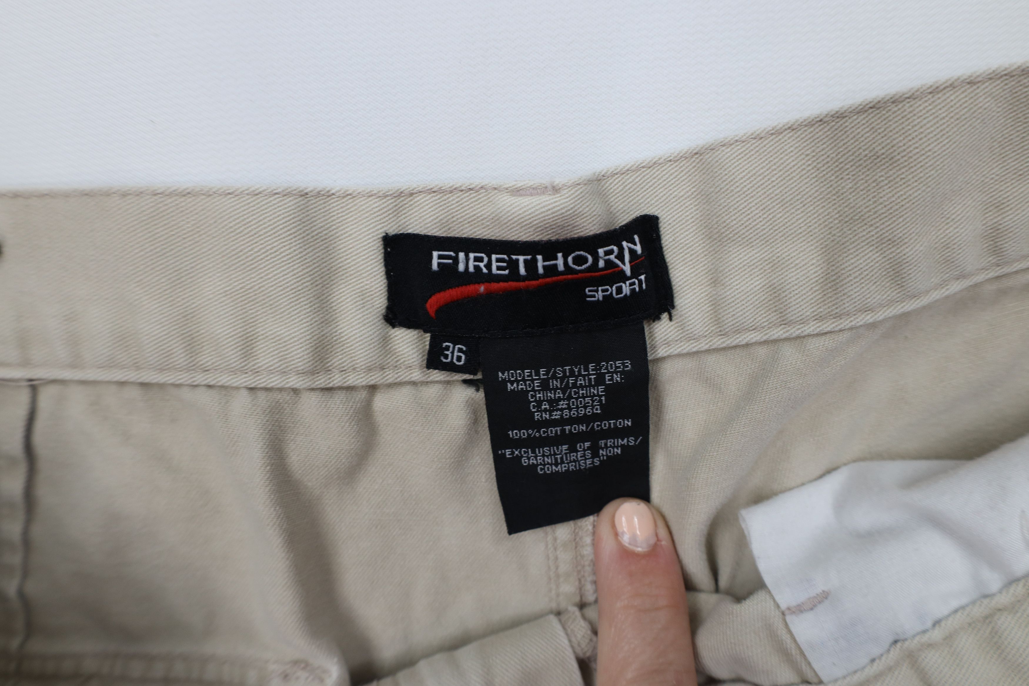 Vintage Vintage 90s Streetwear Above Knee Cargo Shorts Beige Cotton Size US 36 / EU 52 - 7 Thumbnail
