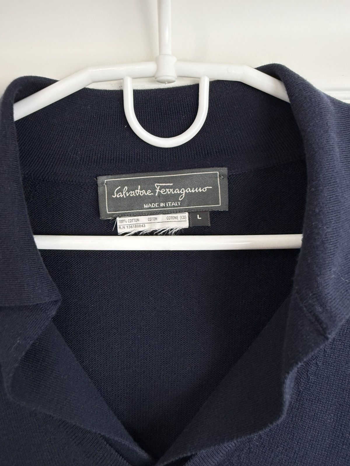 Salvatore Ferragamo Selvatore Feraggamo Sweater Pullover Longsleeve Polo Size: L Size US L / EU 52-54 / 3 - 6 Thumbnail