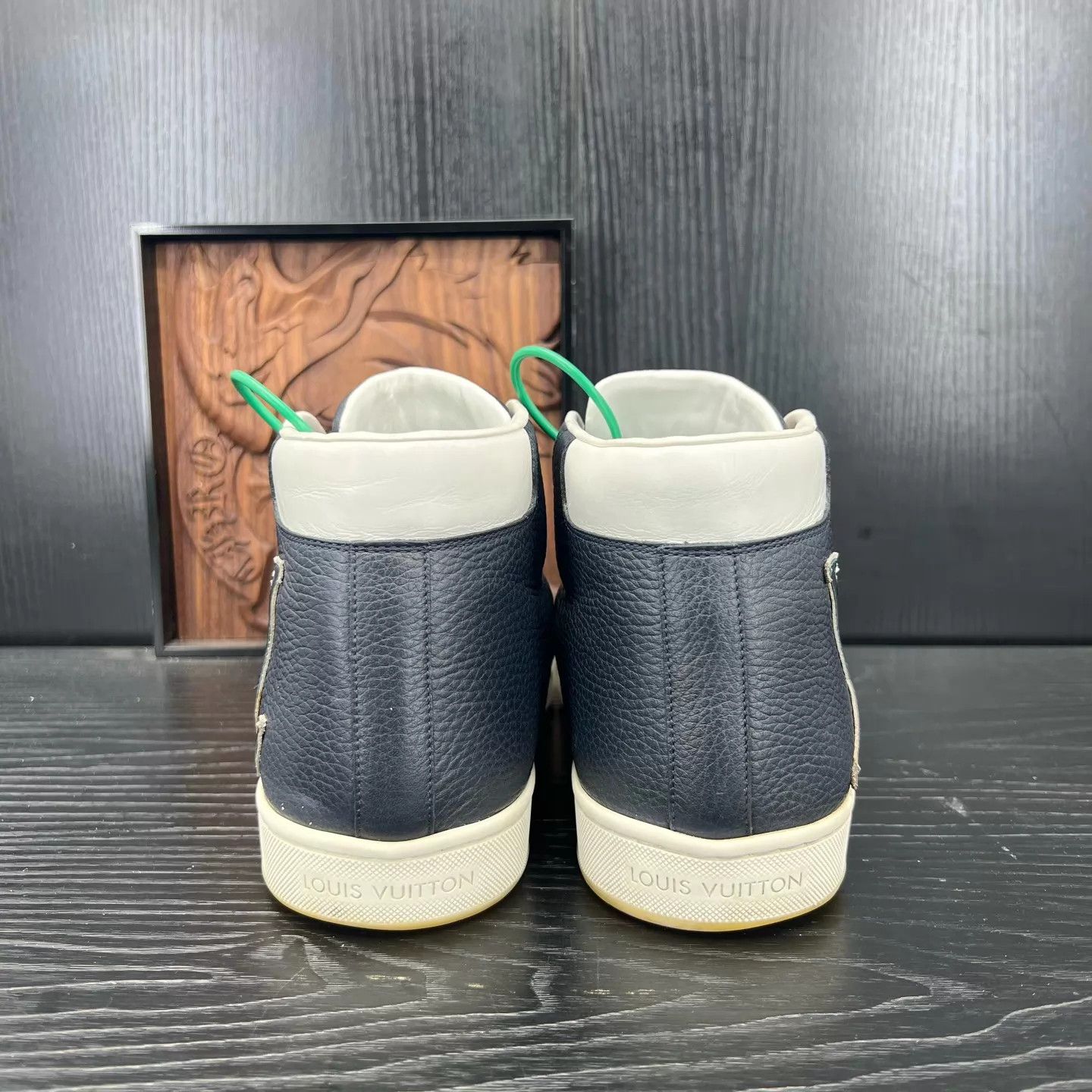 Louis Vuitton LV Dark Blue High Top Sneaker 7/41 Box Size US 8 / EU 41 - 6 Thumbnail