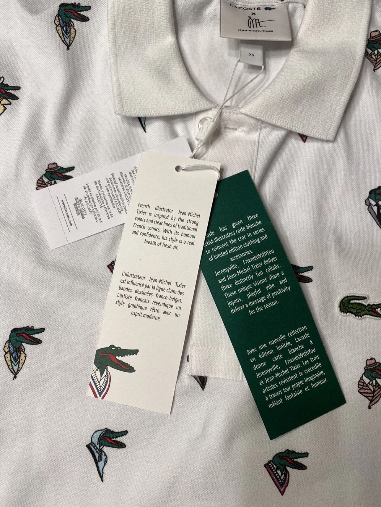 Lacoste Lacoste x Jean-Michel Tixier limited ed Unisex polo shirt Size US XS / EU 42 / 0 - 3 Thumbnail