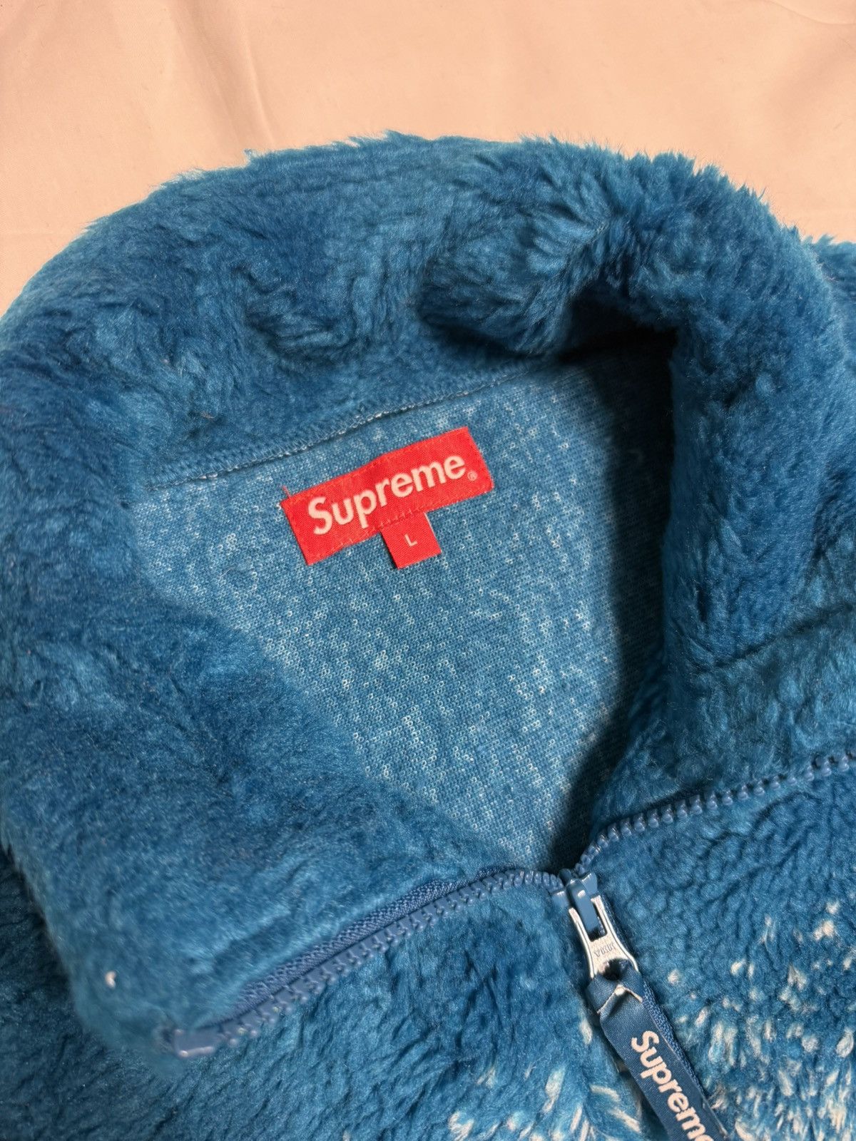 Supreme Supreme Wolf Dark Teal Blue Fleece Jacket SS19 Size US L / EU 52-54 / 3 - 2 Thumbnail
