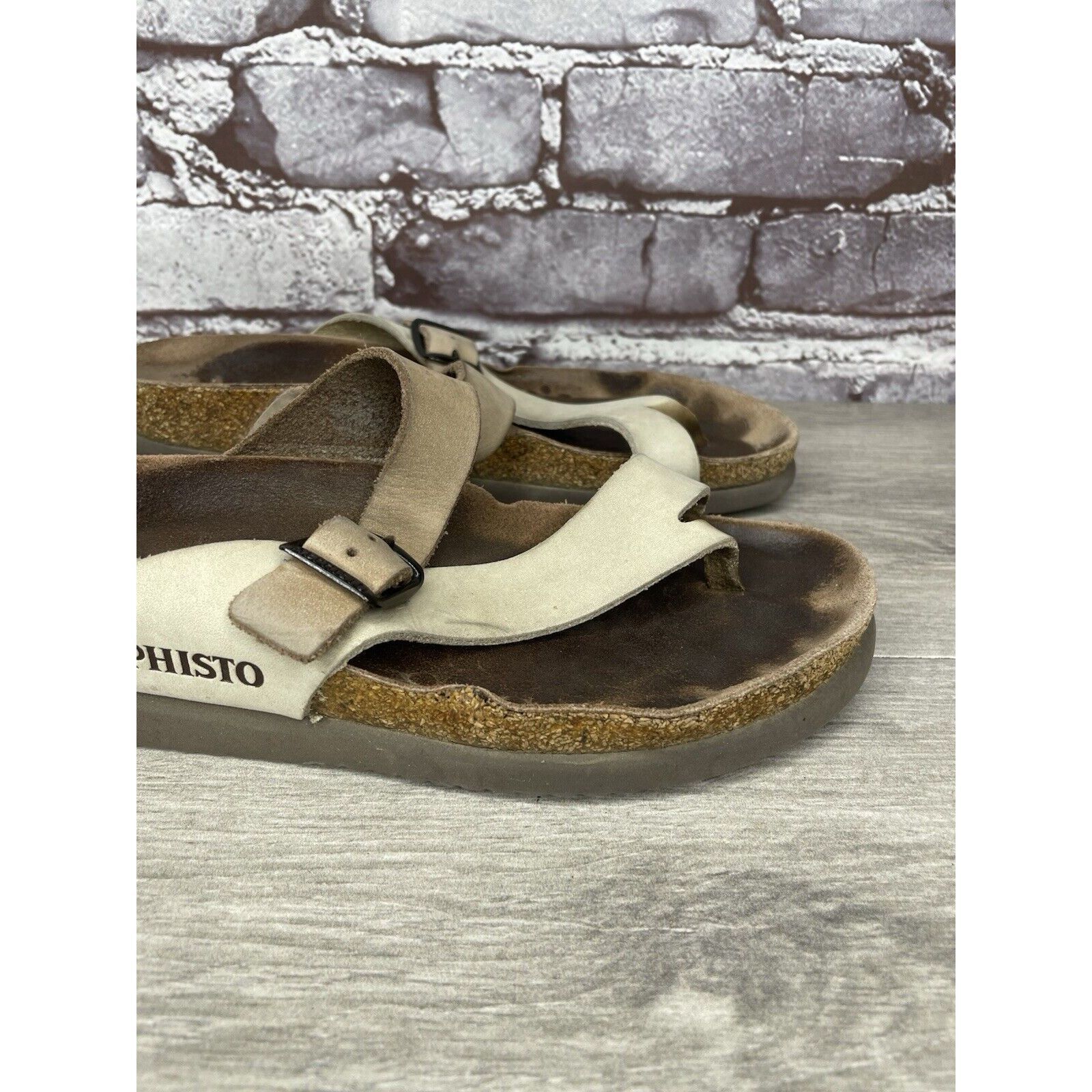 Mephisto Mephisto Helen Beige Nubuck Leather Slides Casual Sandals Wo Size US 6 / IT 36 - 4 Thumbnail