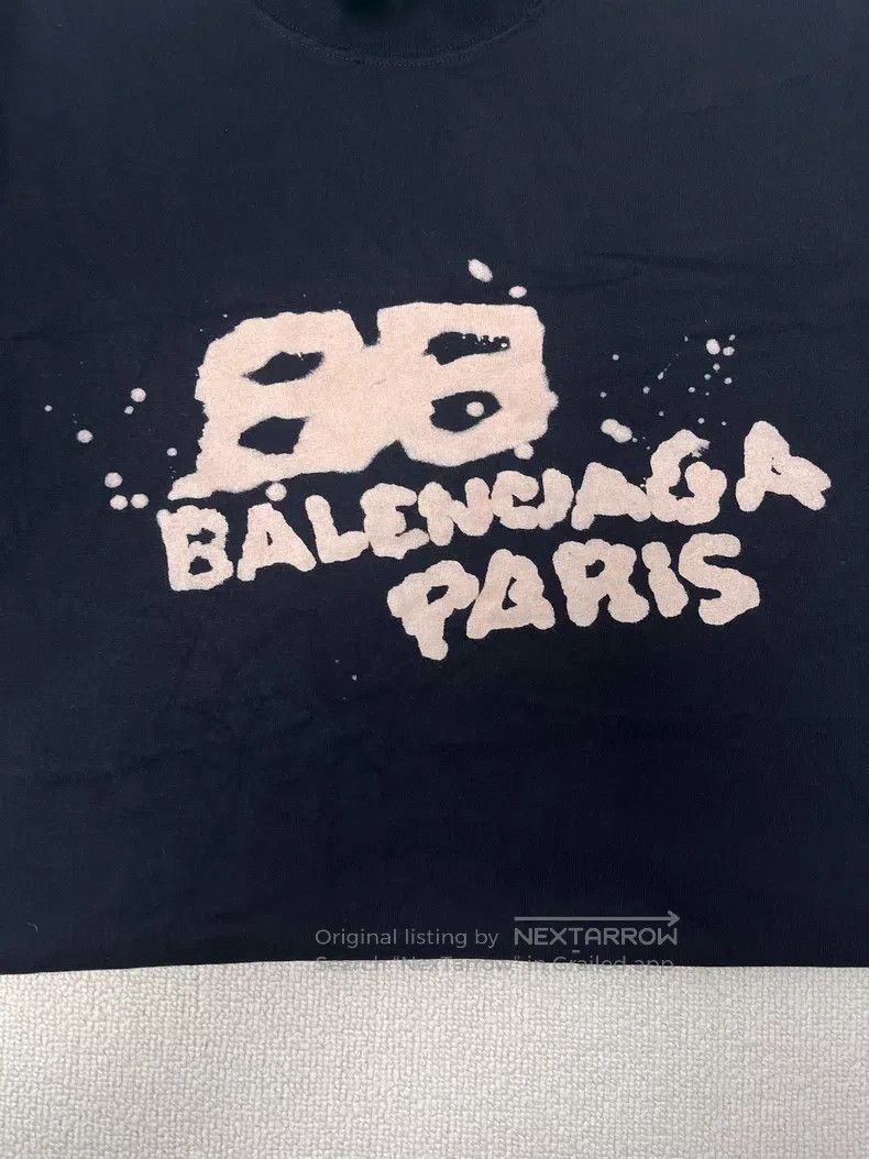 Balenciaga Balenciaga Letter Printed Round Neck Short Sleeve T-Shirt Size US XXS / EU 40 - 3 Thumbnail
