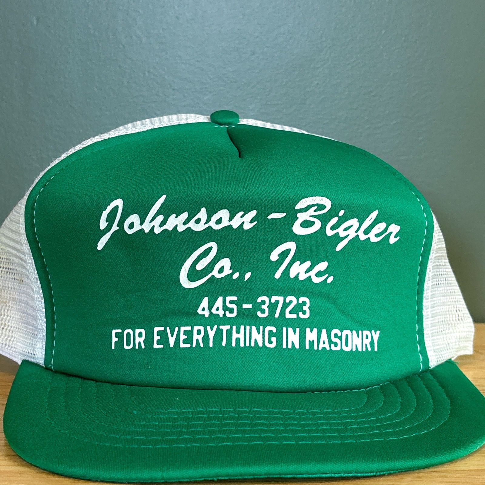 Other Vintage Johnson-Bigler Co Masonry Green SnapBack Hat Size ONE SIZE - 2 Thumbnail
