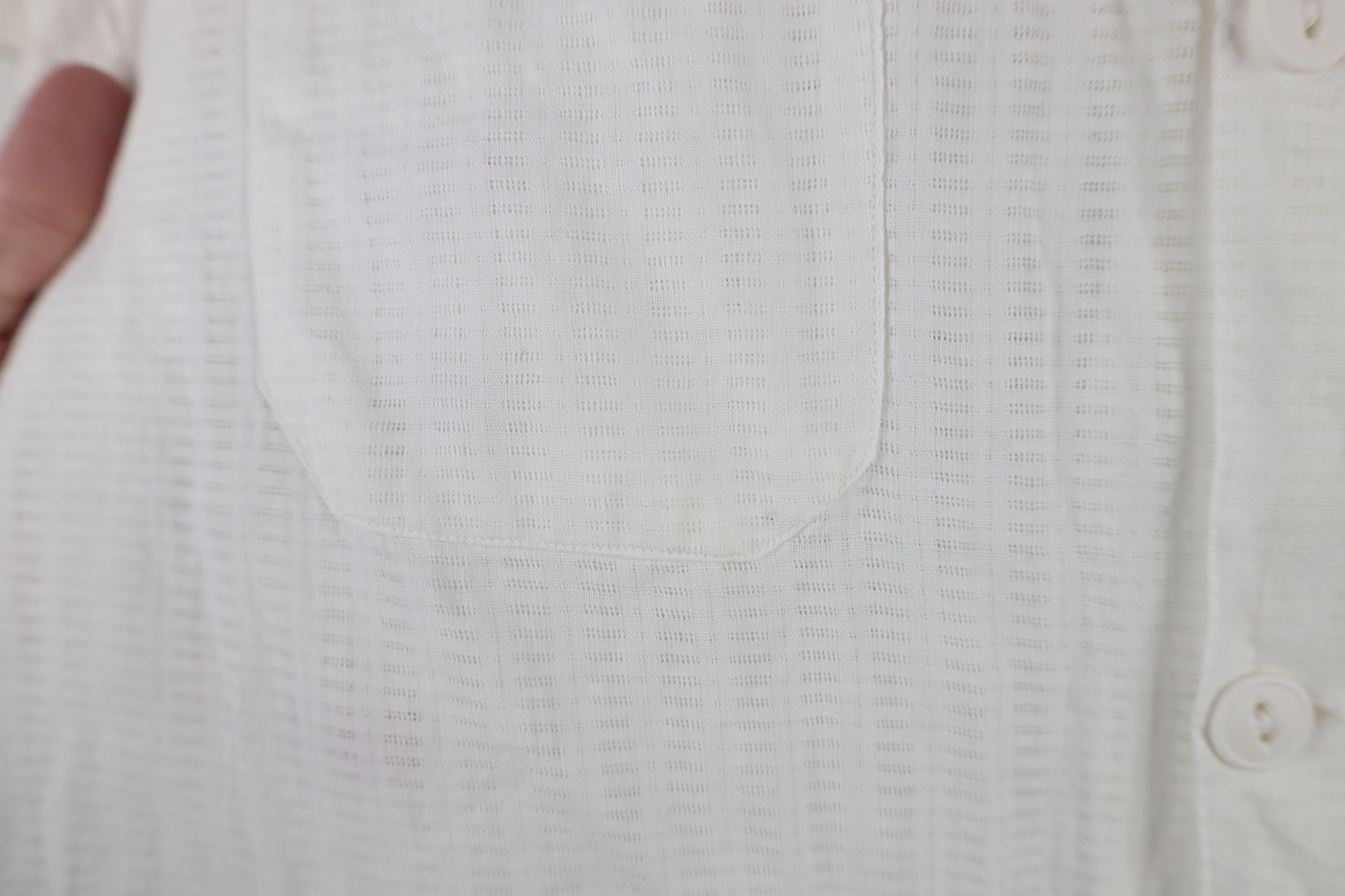 Vintage Vintage 60s Rockabilly Collar Button Shirt White Japan Size US M / EU 48-50 / 2 - 7 Thumbnail