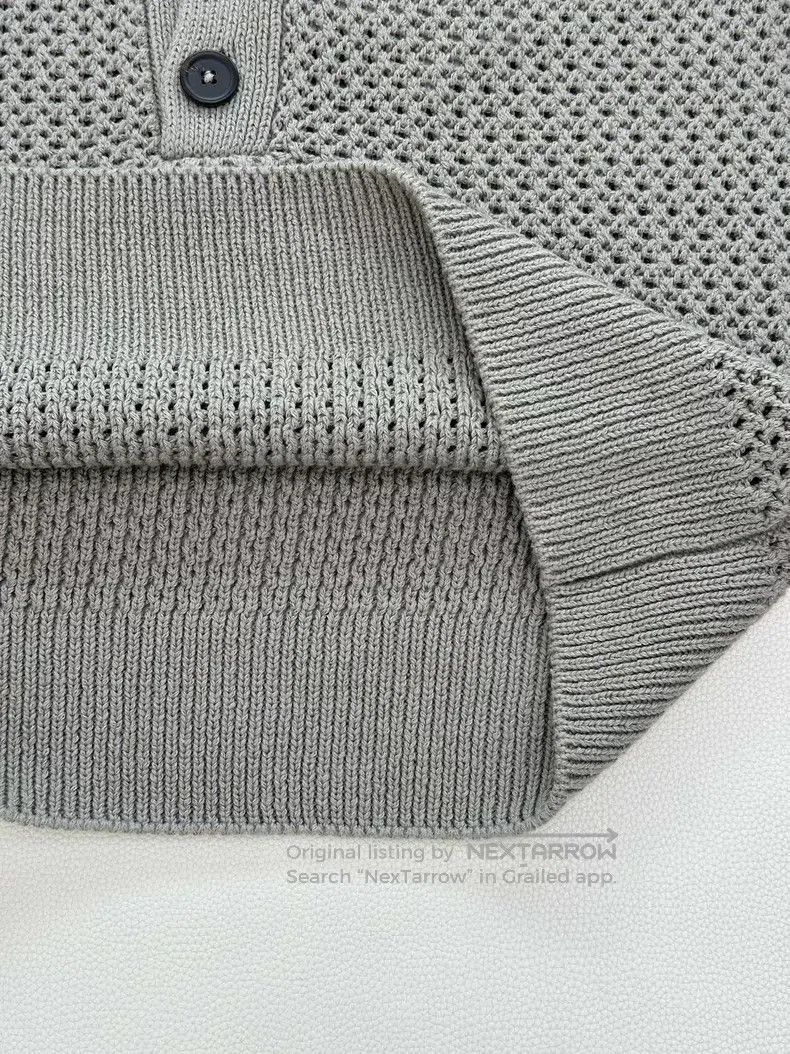 Hermes Hermes Color-block polo neck knitted long-sleeve sweater, Size US L / EU 52-54 / 3 - 7 Thumbnail