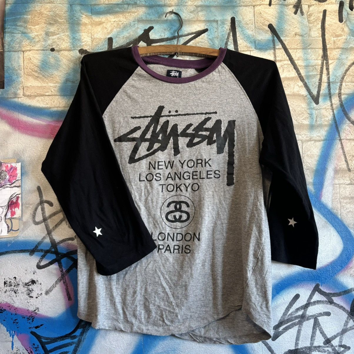 Stussy Stussy baseball 3/4 sleeve Size US S / EU 44-46 / 1 - 1 Thumbnail